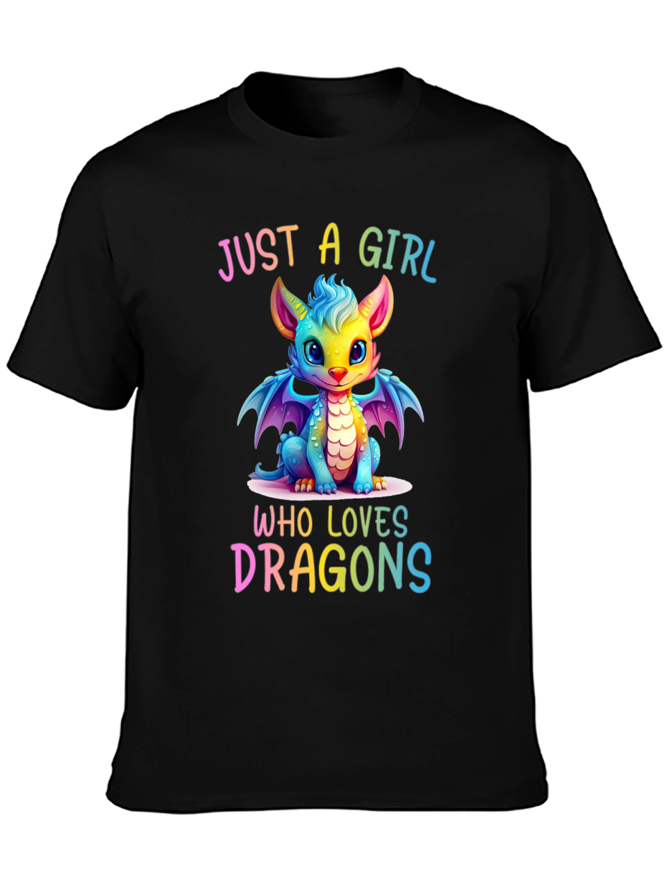 Girl Who Loves Dragons T-Shirt