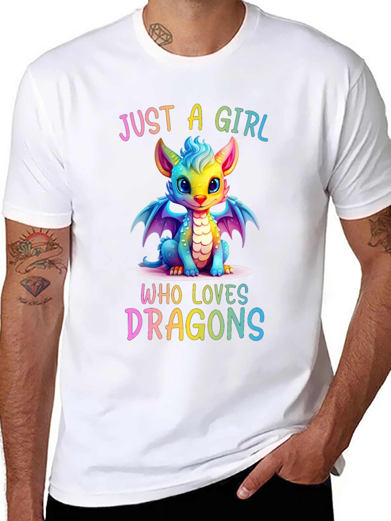Girl Who Loves Dragons T-Shirt