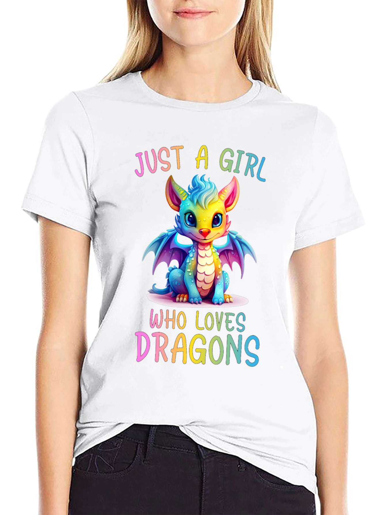 Girl Who Loves Dragons T-Shirt
