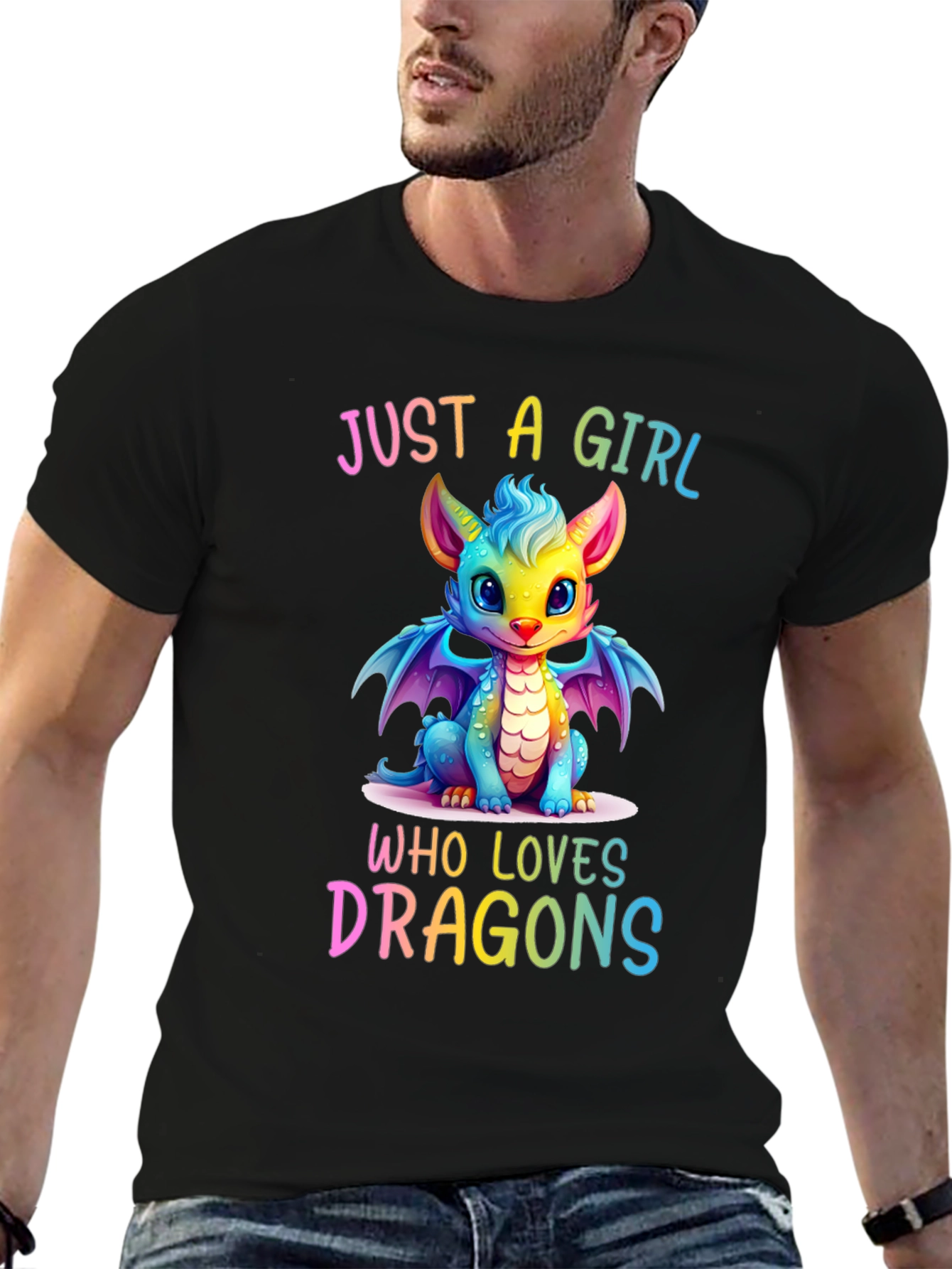 Girl Who Loves Dragons T-Shirt