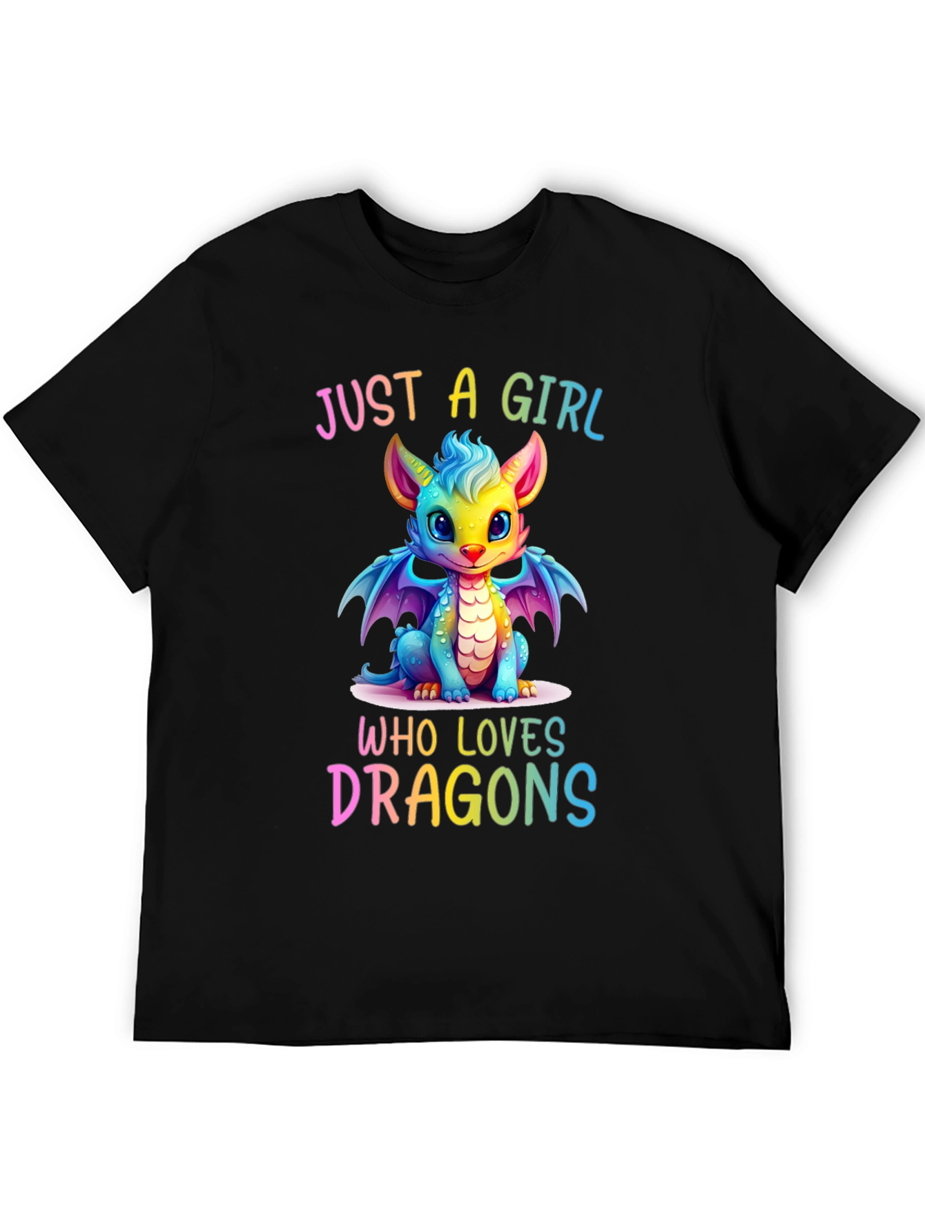 Girl Who Loves Dragons T-Shirt