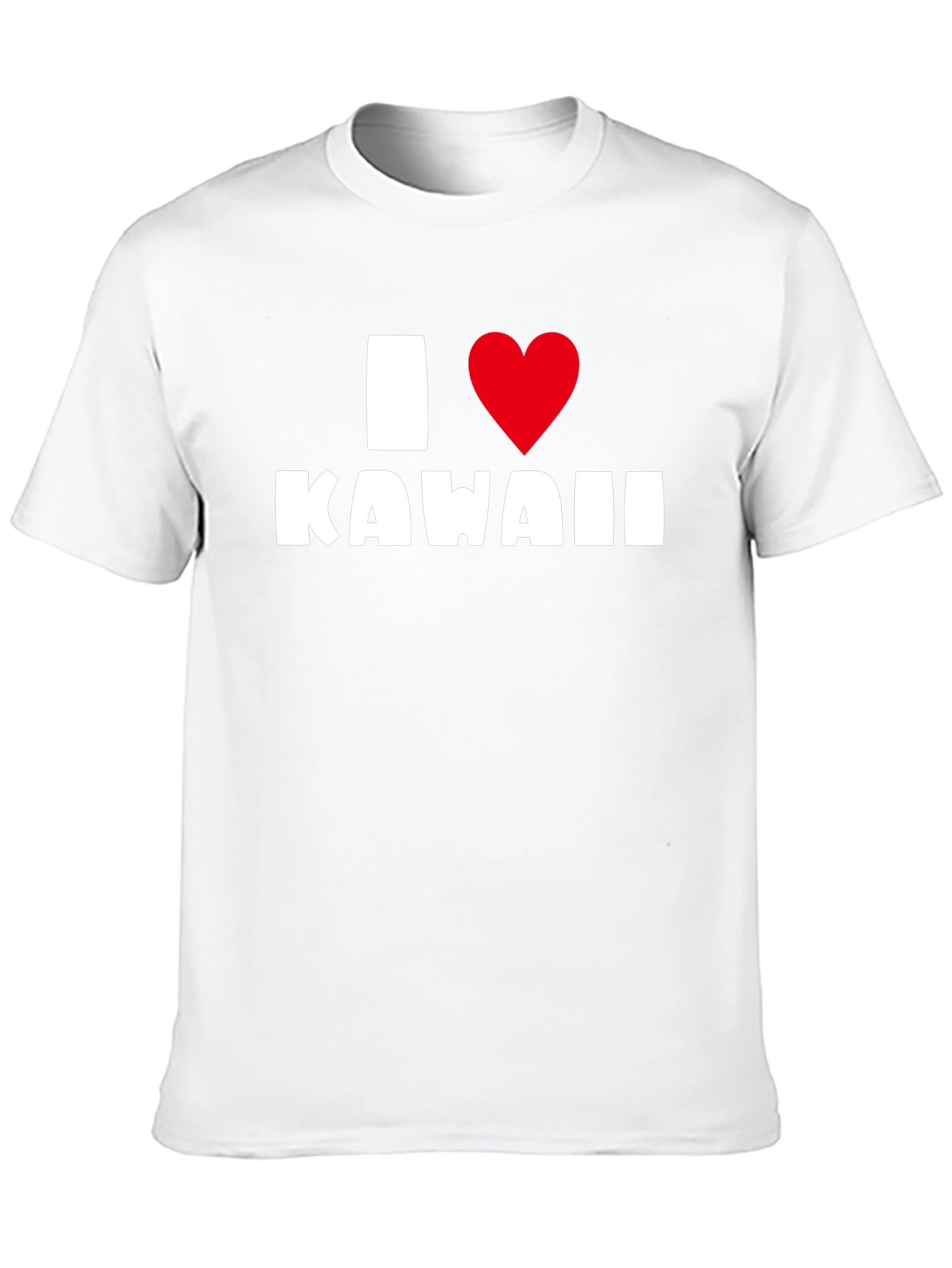 I Love Kawaii Black T-Shirt - Graphic Tee
