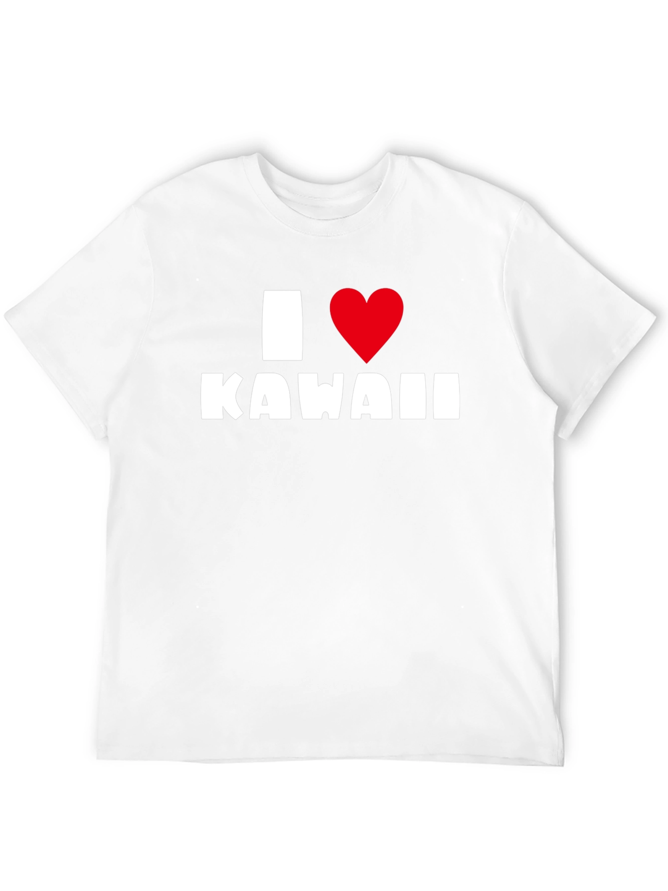 I Love Kawaii Black T-Shirt - Graphic Tee