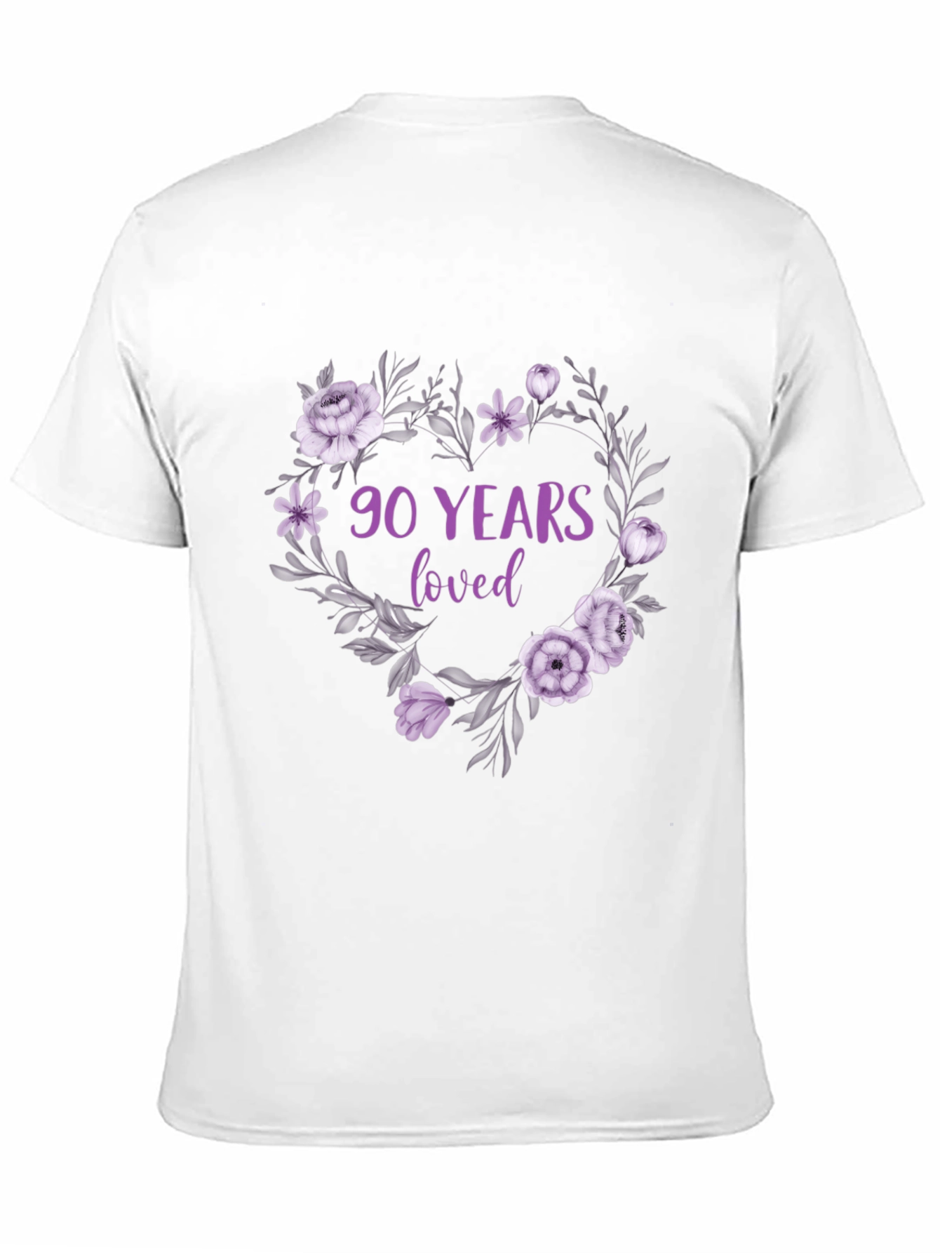 90 Years Loved Floral T-Shirt