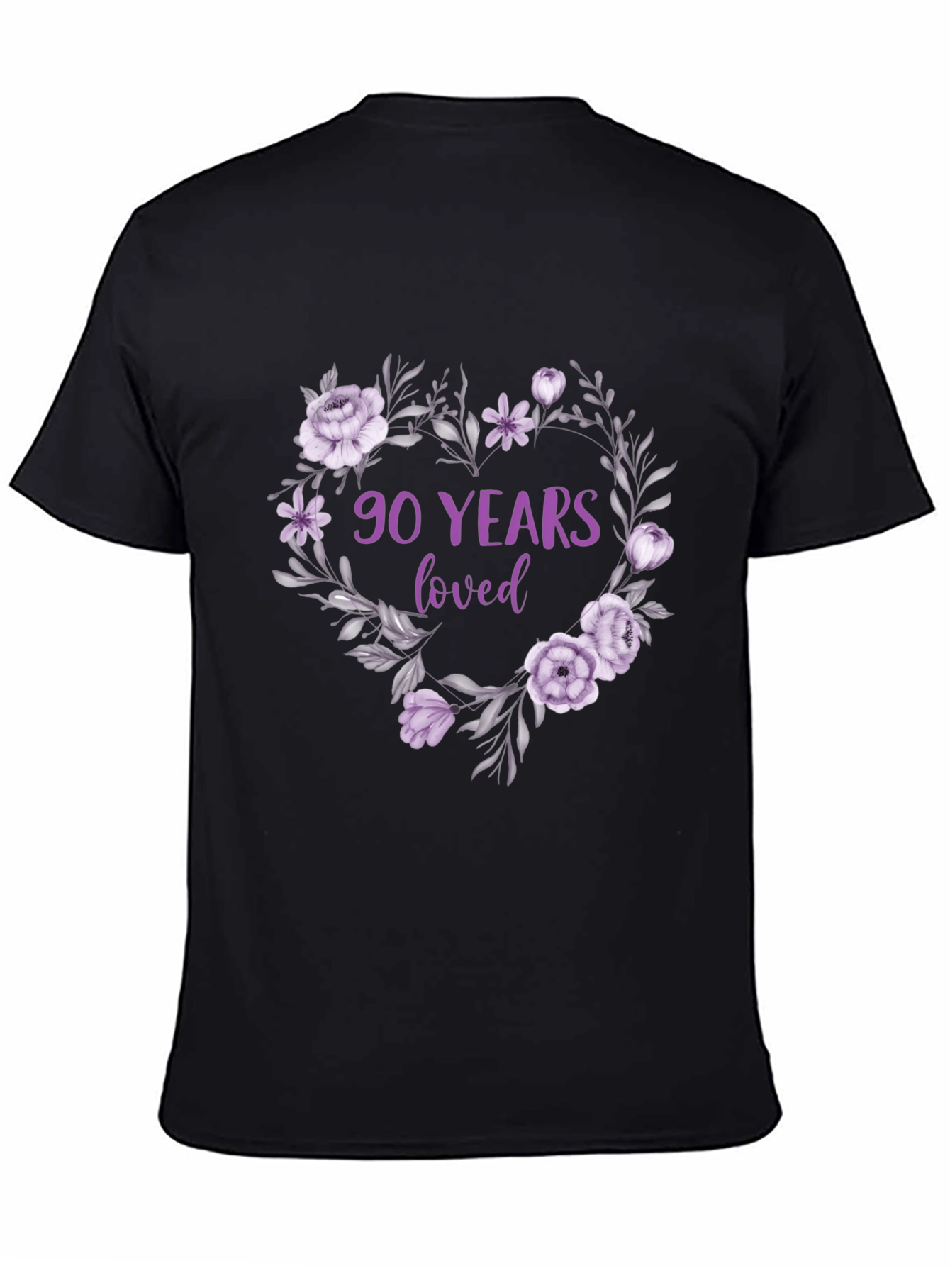 90 Years Loved Floral T-Shirt