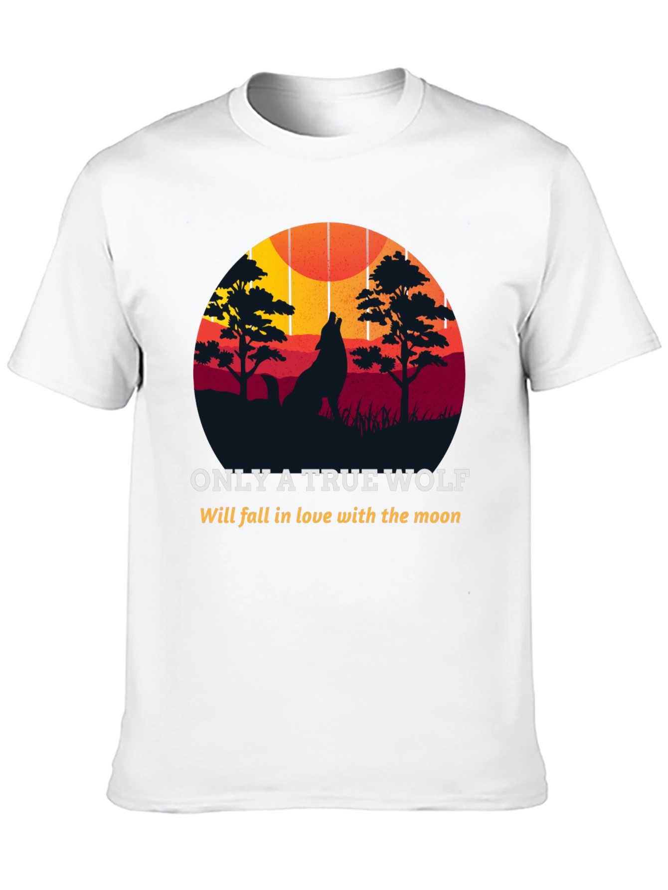 True Wolf Moon Lover Graphic Tee