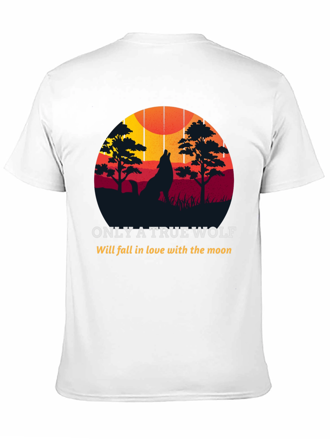 True Wolf Moon Lover Graphic Tee