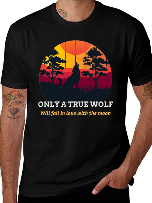 True Wolf Moon Lover Graphic Tee