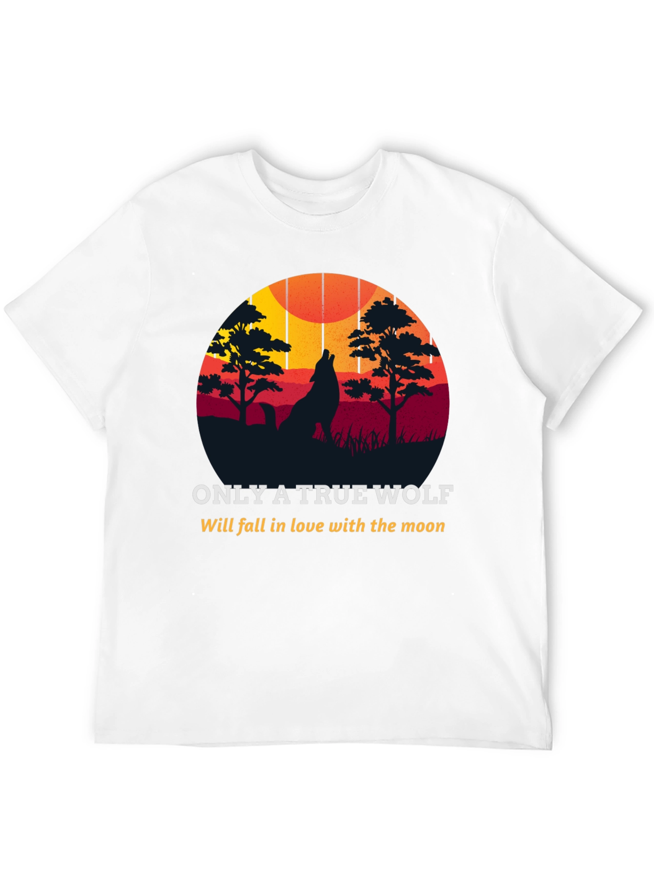 True Wolf Moon Lover Graphic Tee