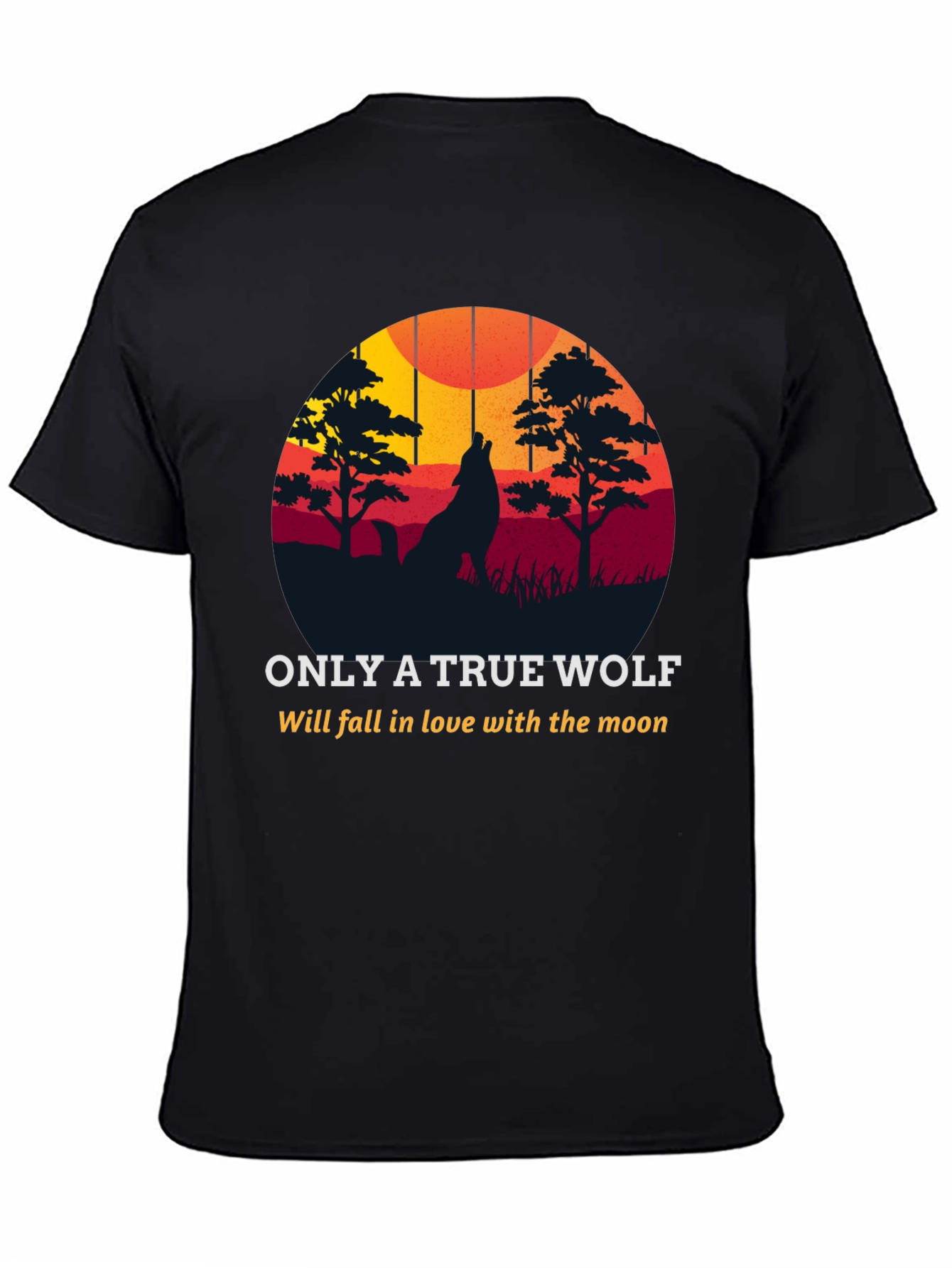 True Wolf Moon Lover Graphic Tee