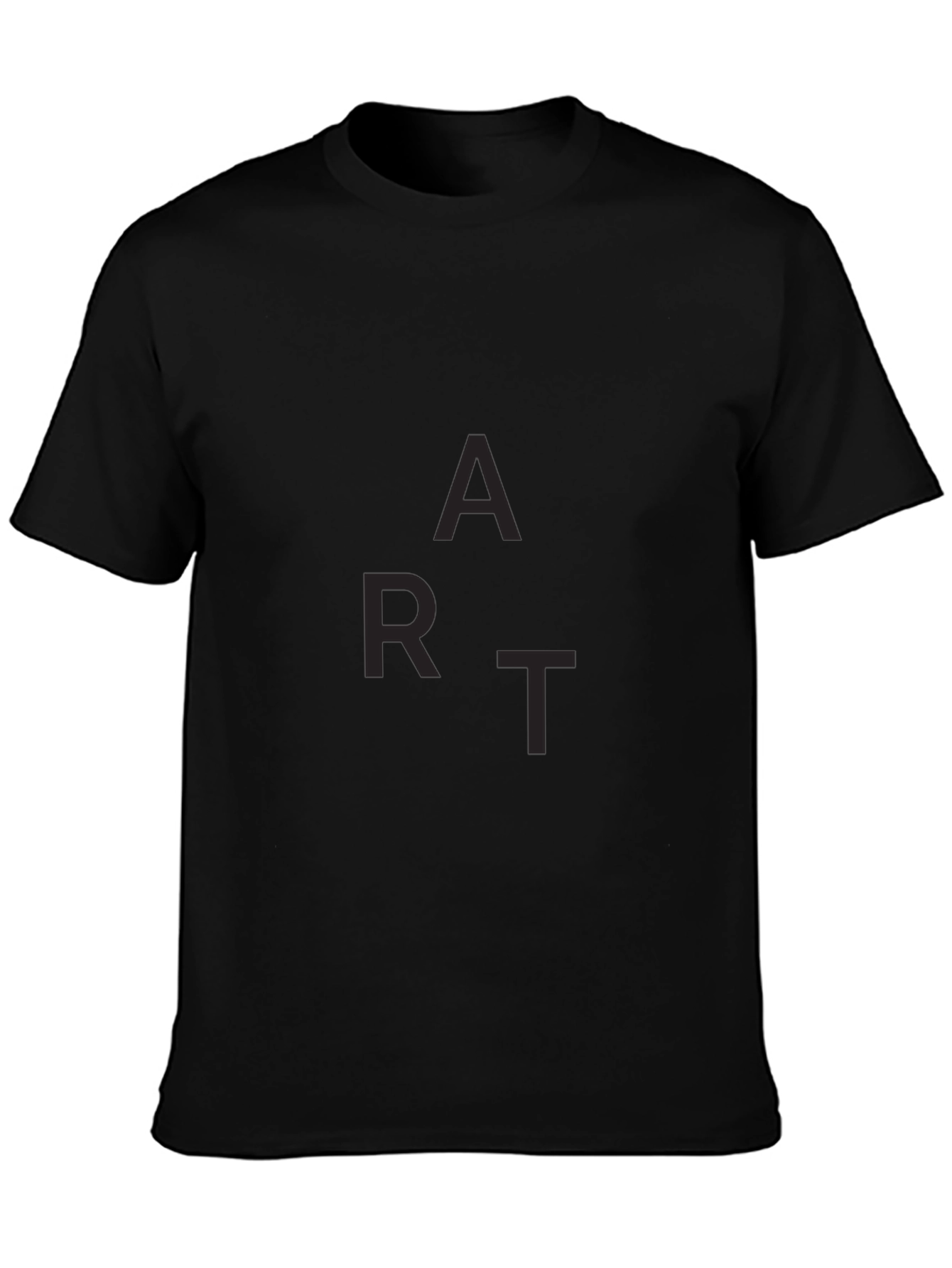 Mens Black ART Graphic Tee