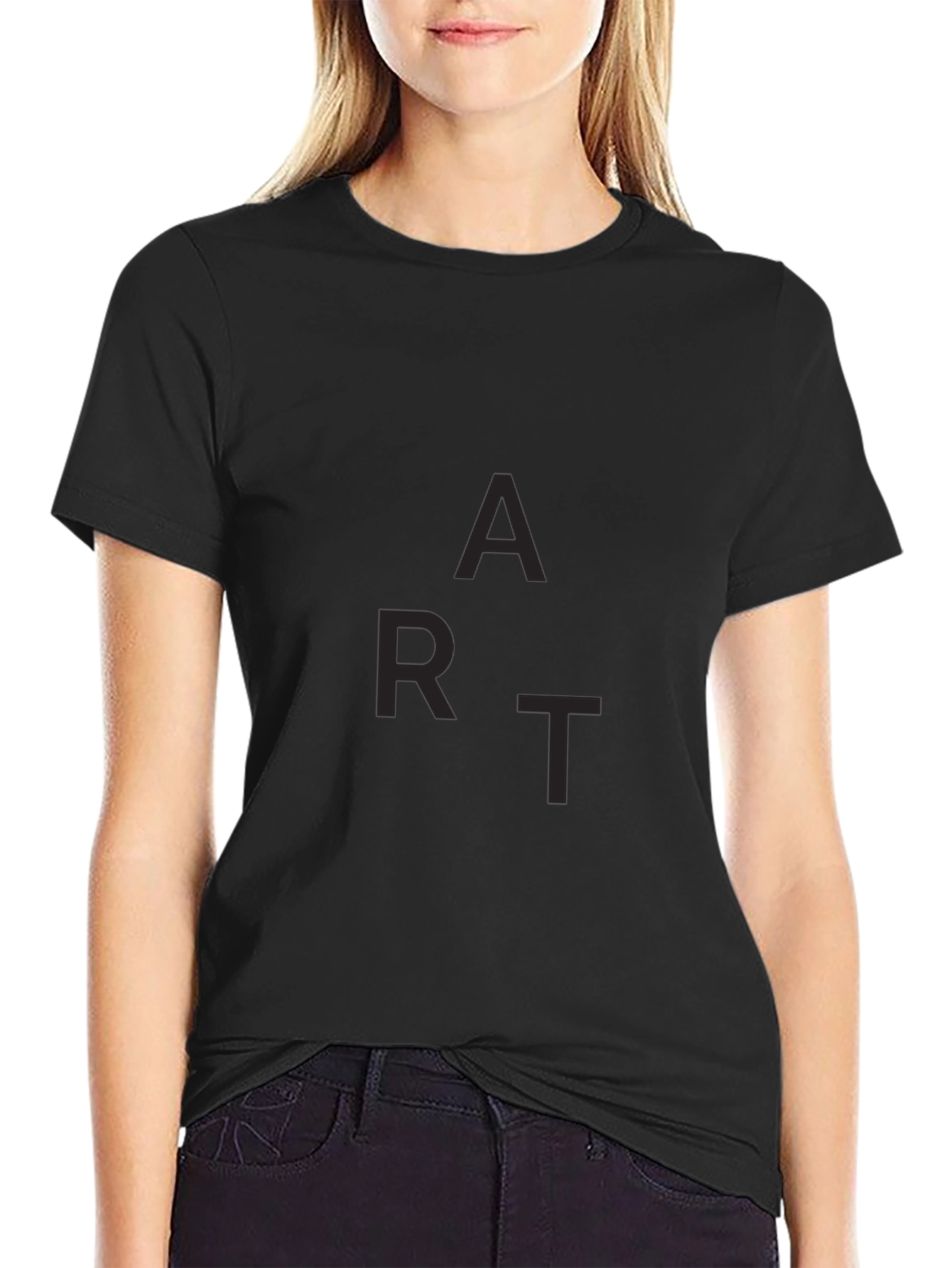 Mens Black ART Graphic Tee