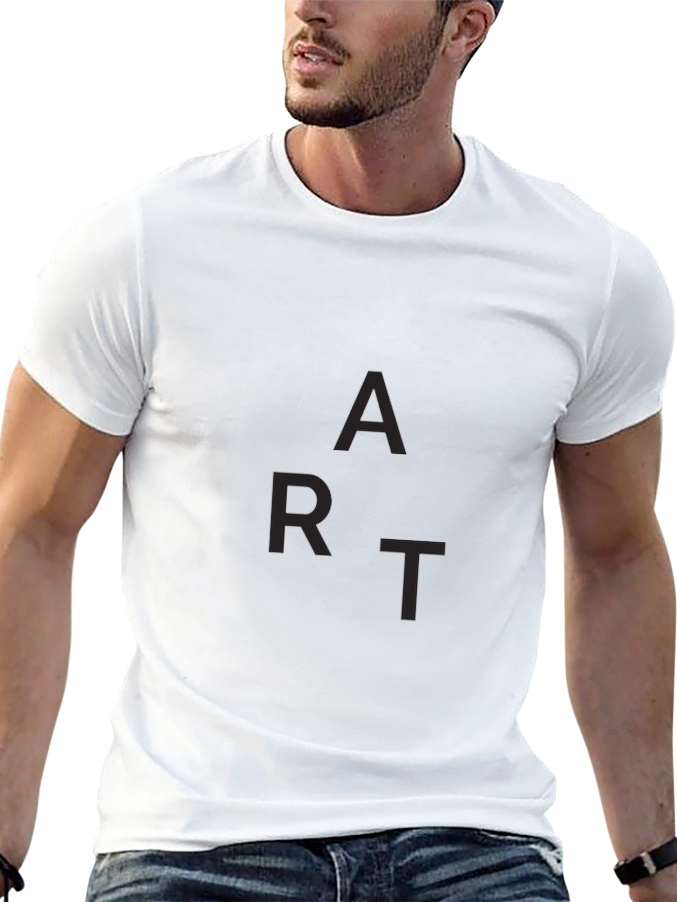 Mens Black ART Graphic Tee