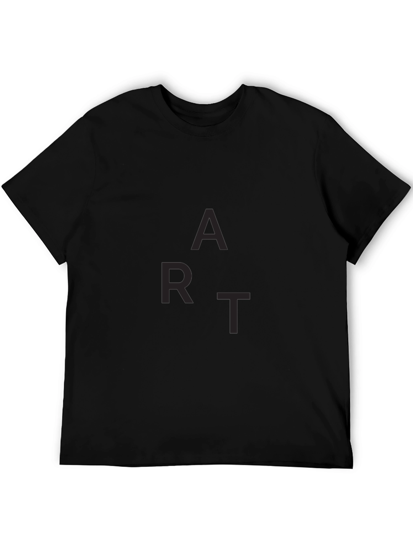 Mens Black ART Graphic Tee