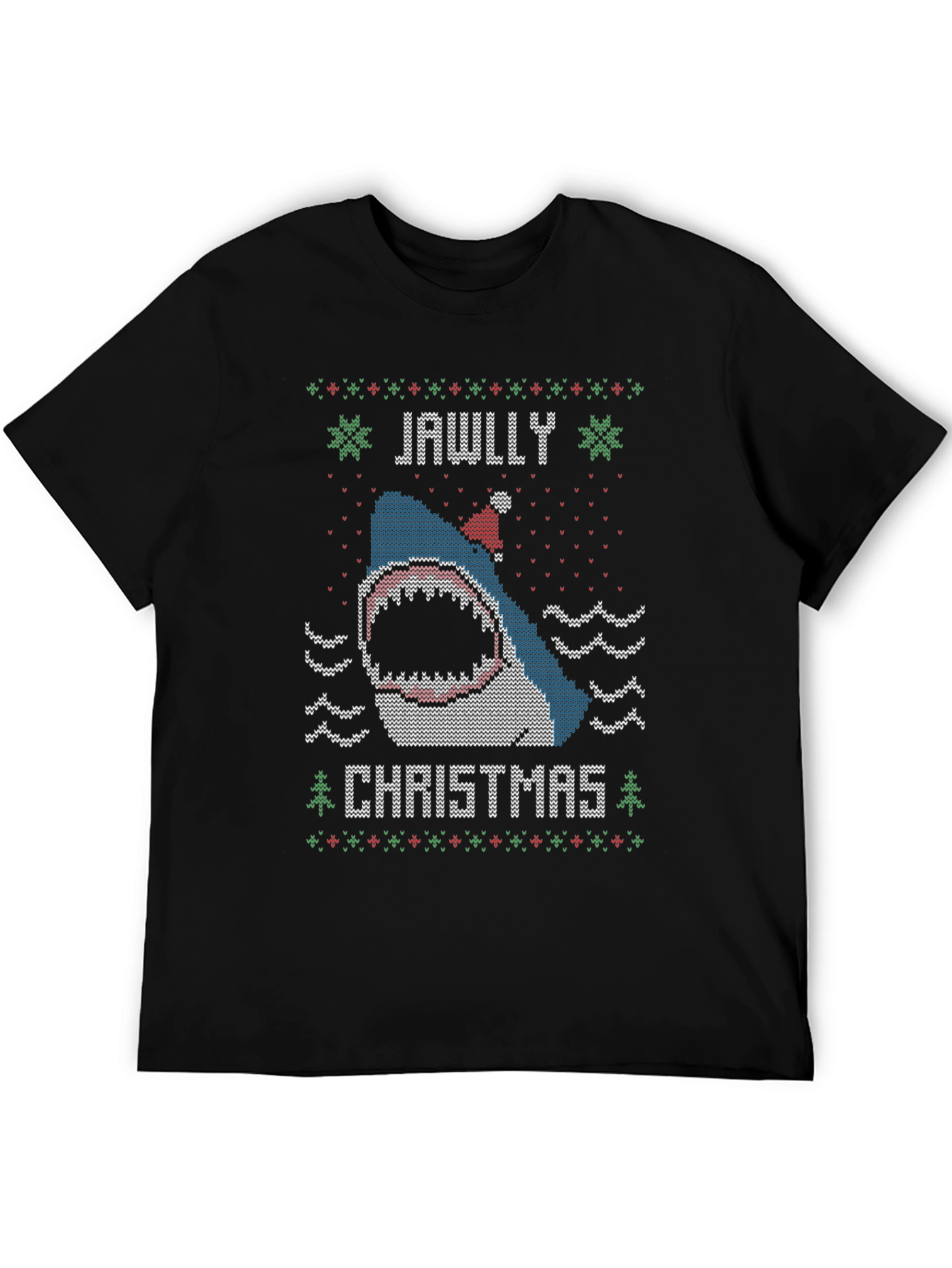 Jawlly Christmas Shark Ugly Sweater T-Shirt