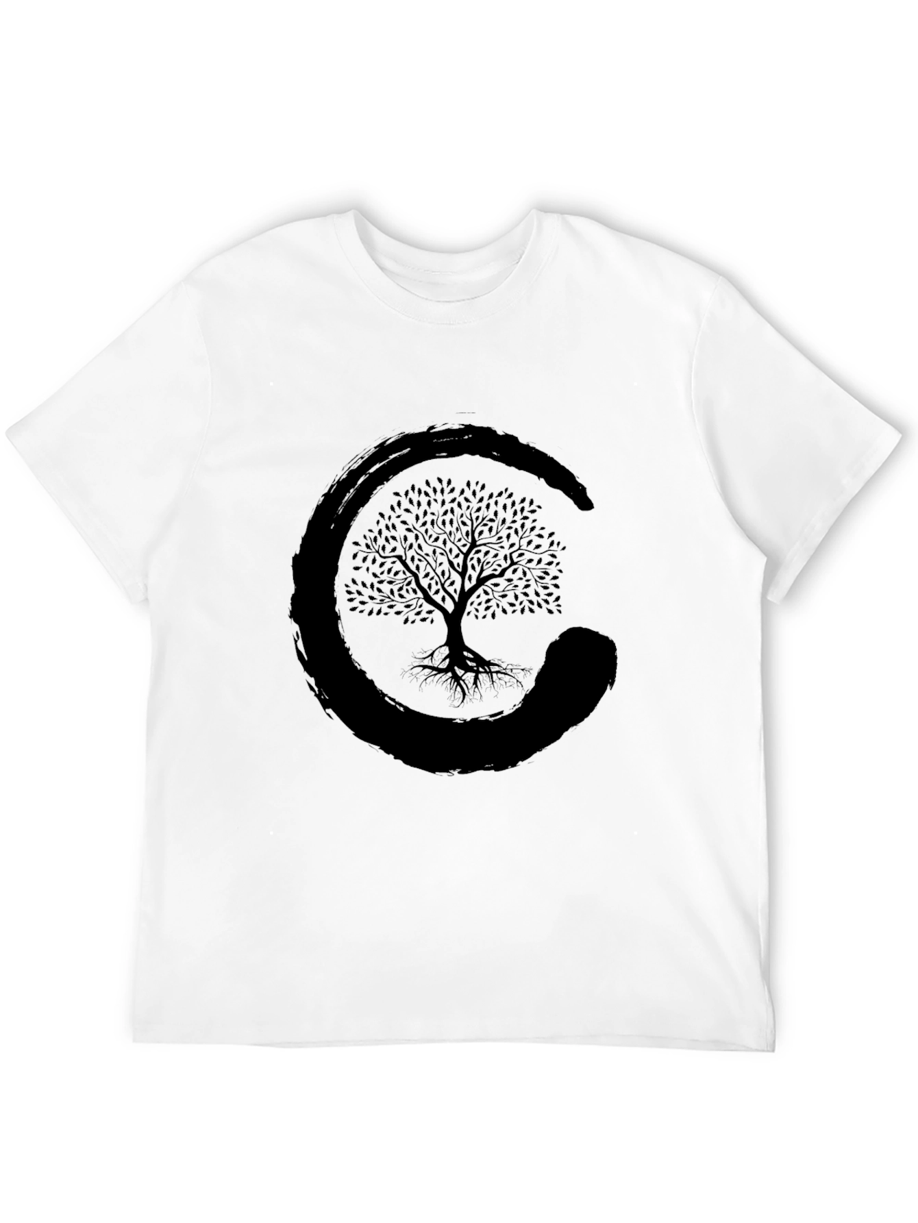 Zen Tree Graphic Tee -  Unisex Black T-Shirt