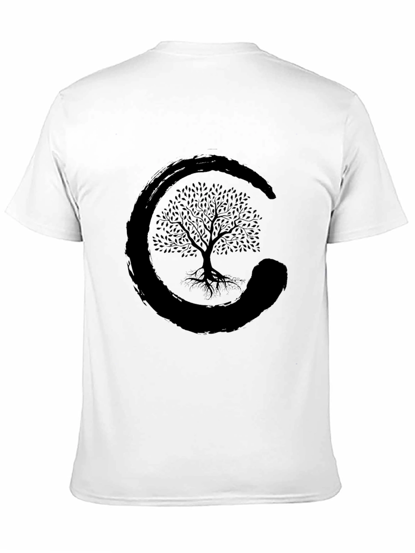 Zen Tree Graphic Tee -  Unisex Black T-Shirt