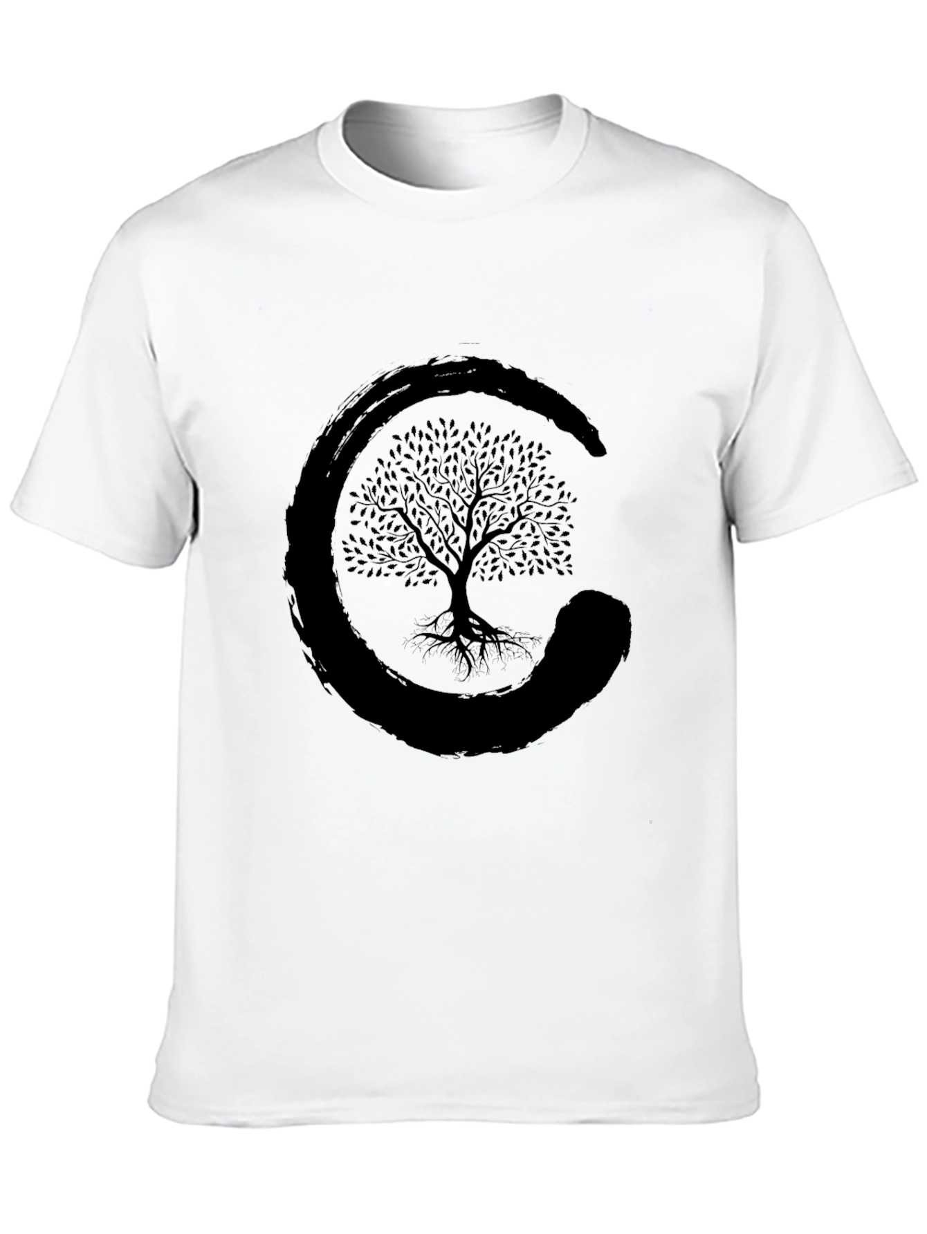 Zen Tree Graphic Tee -  Unisex Black T-Shirt