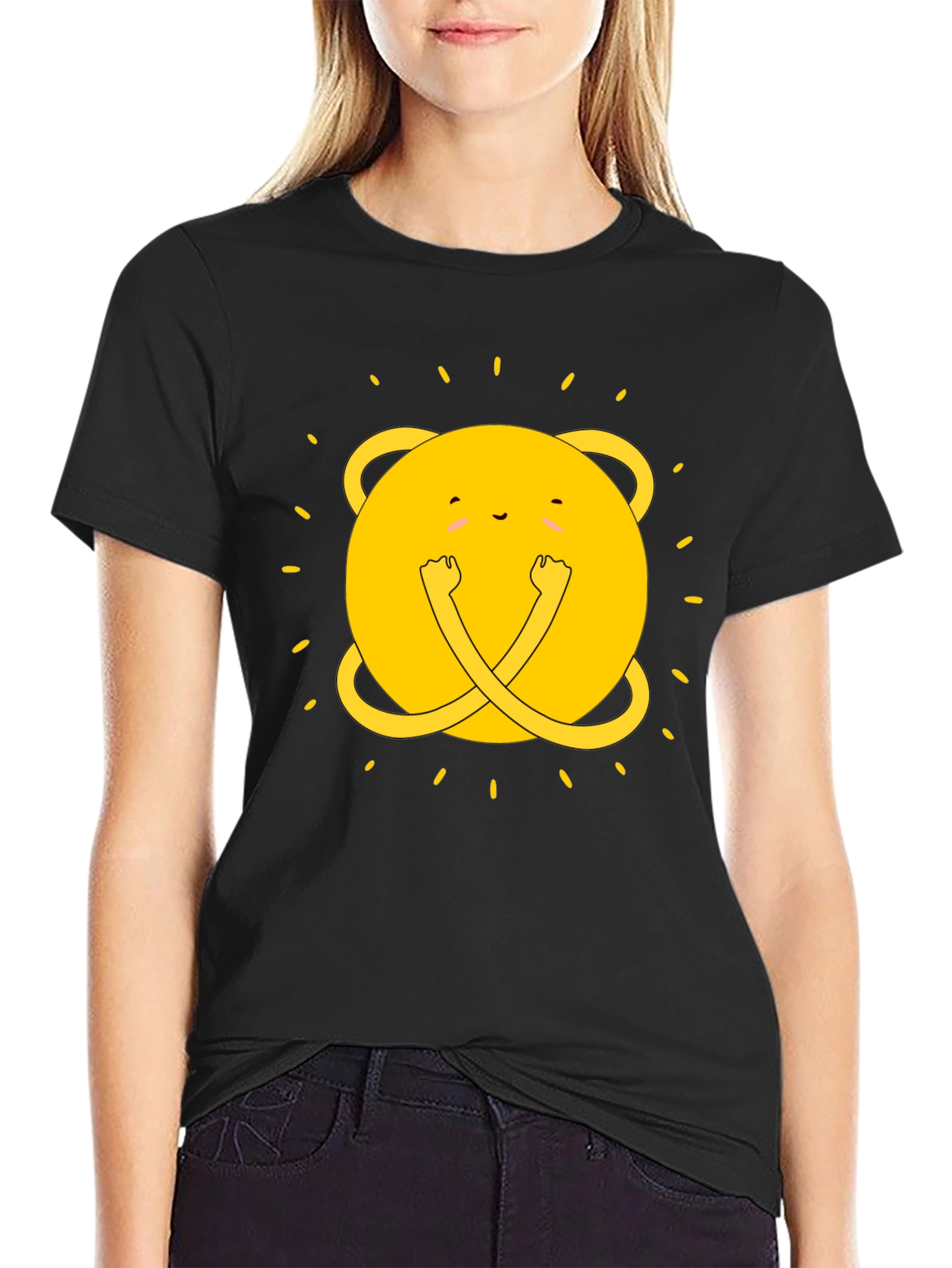 Adventure Time Jake T-Shirt - Black Cotton Tee