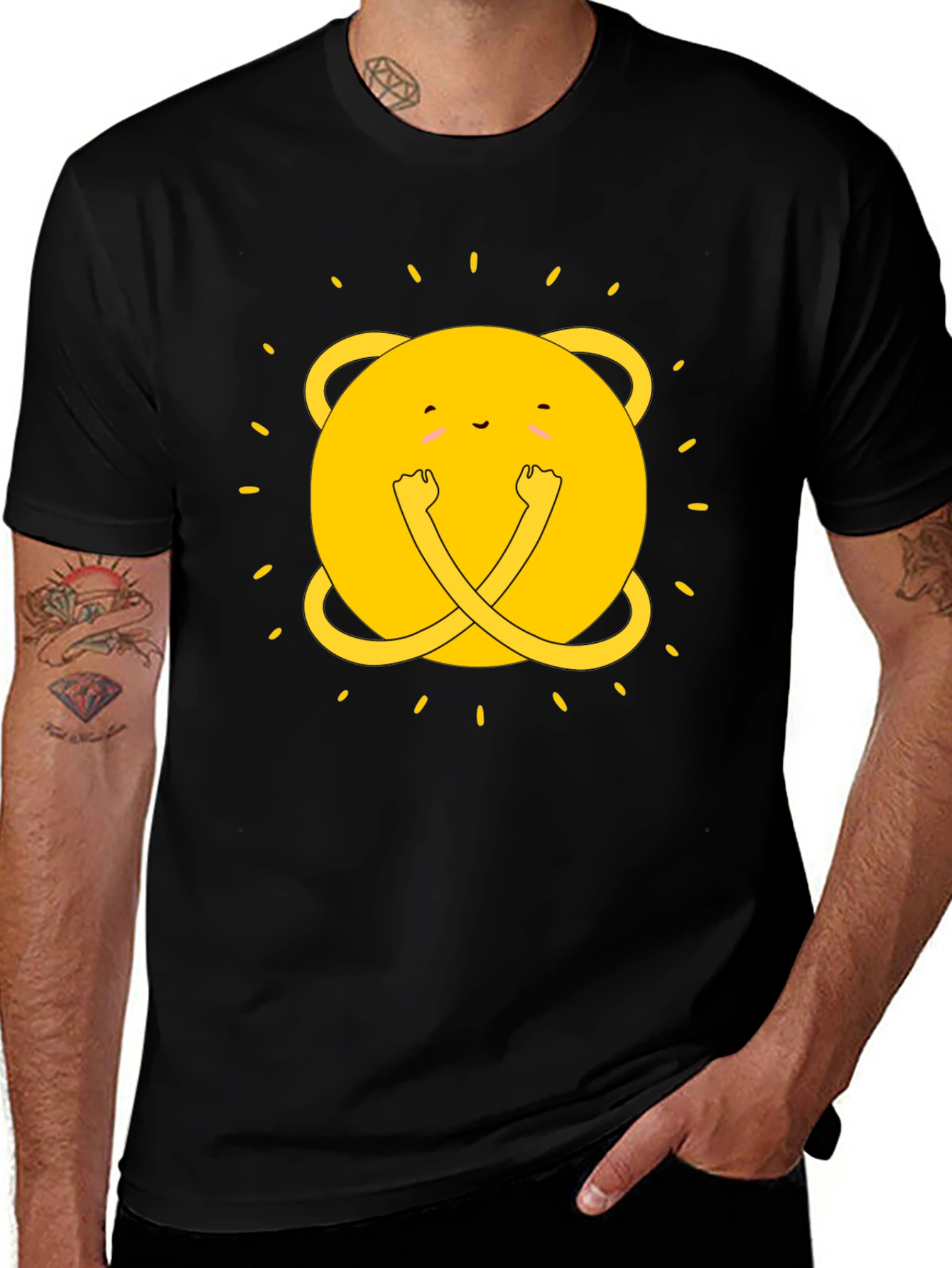 Adventure Time Jake T-Shirt - Black Cotton Tee