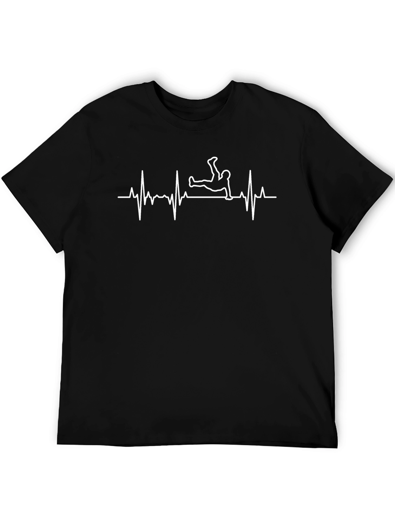 Black Breakdance Heartbeat Graphic Tee