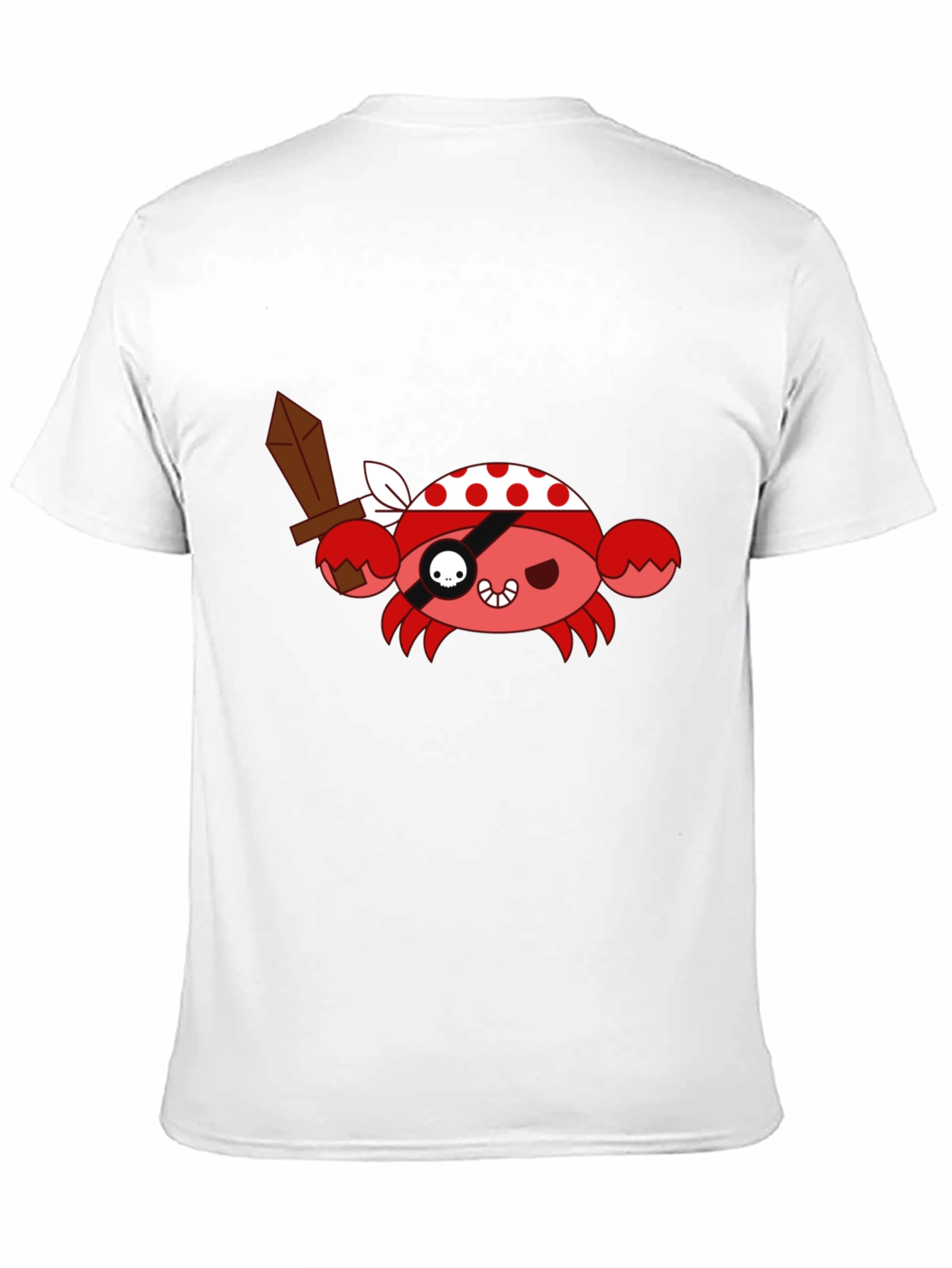 Crabby Pirate T-Shirt - Fun Cartoon Graphic Tee