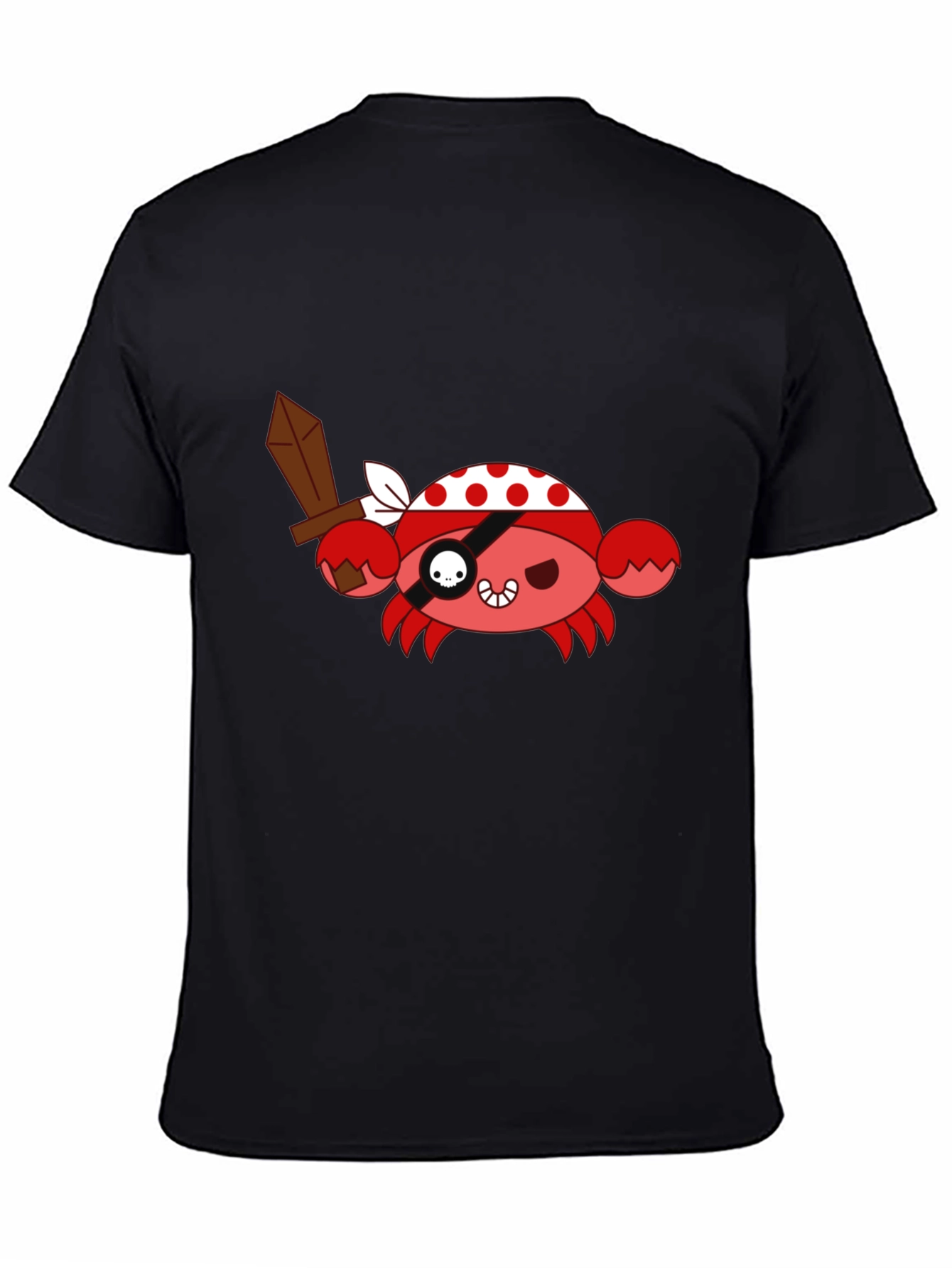 Crabby Pirate T-Shirt - Fun Cartoon Graphic Tee