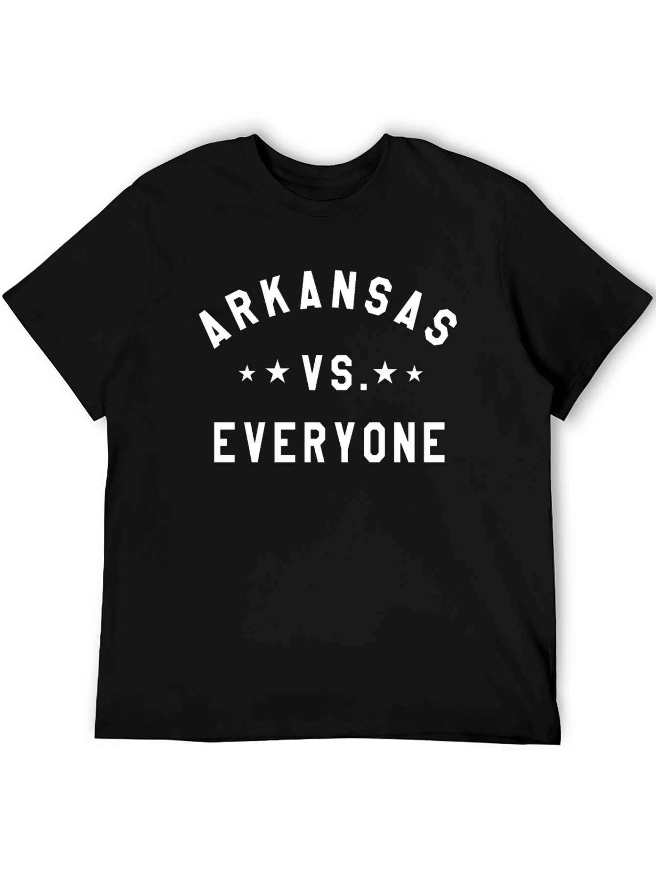 Arkansas VS. Everyone Black T-Shirt