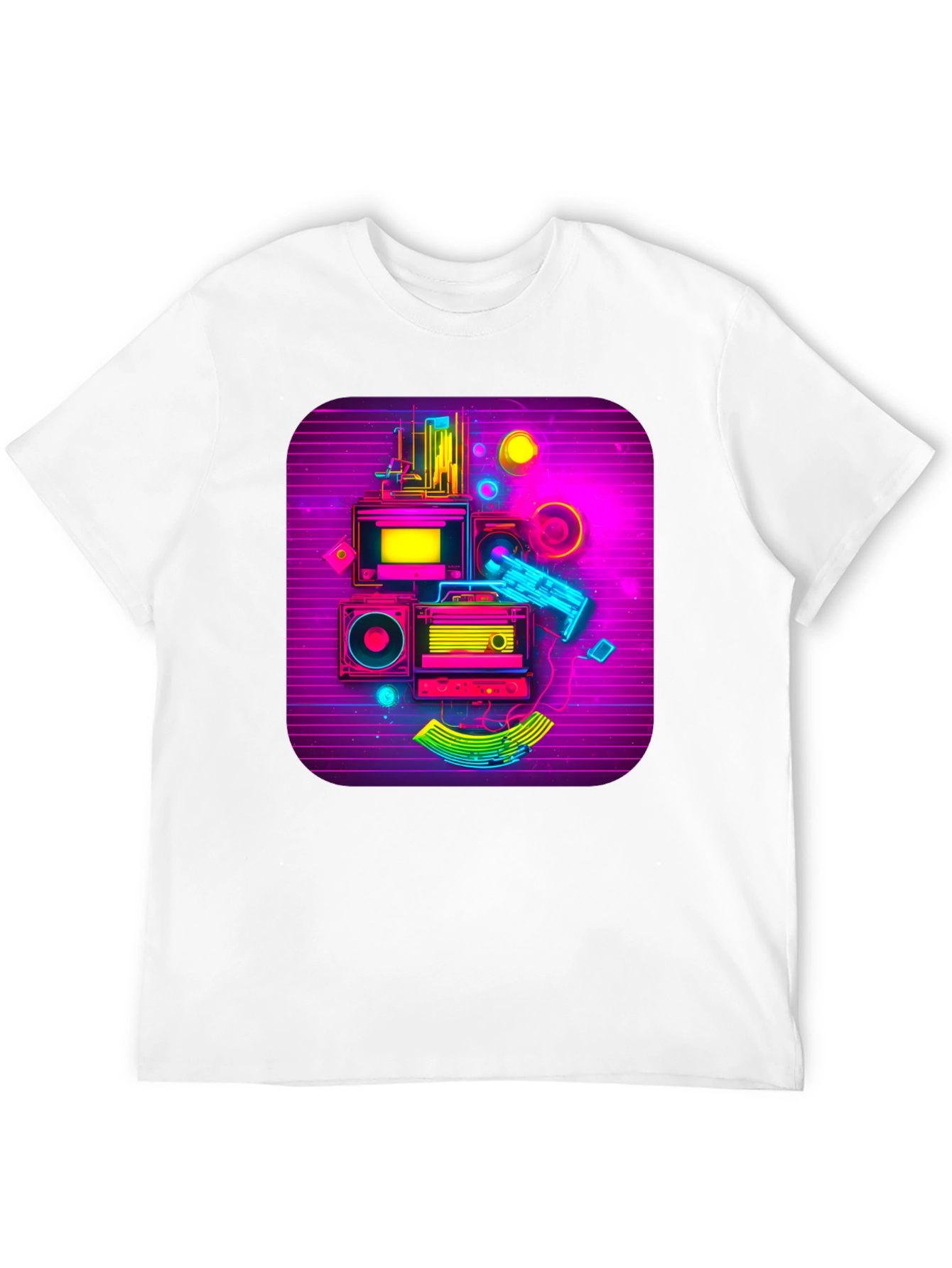Retro Synthwave Music Graphic Tee