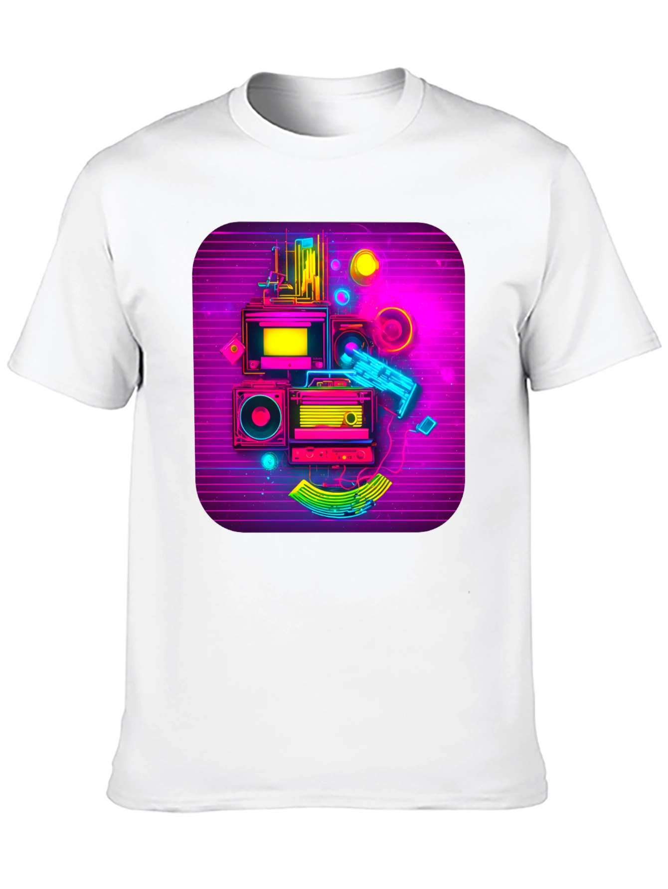 Retro Synthwave Music Graphic Tee