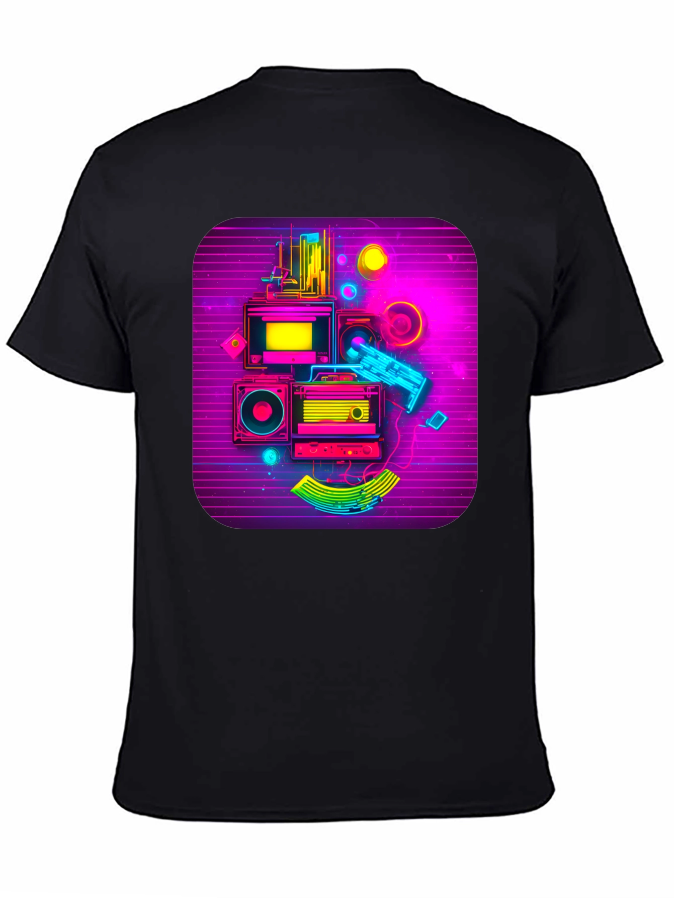 Retro Synthwave Music Graphic Tee