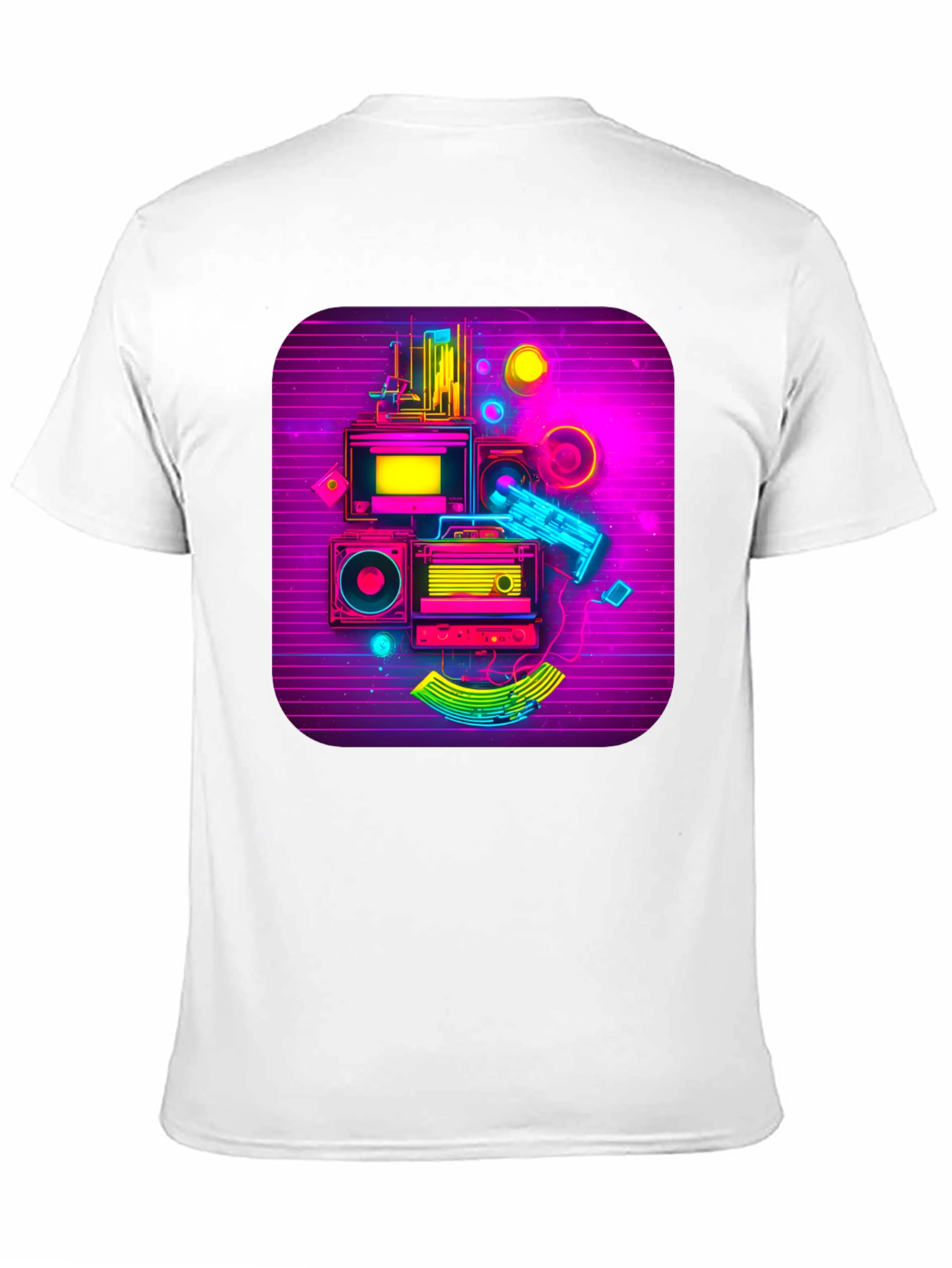 Retro Synthwave Music Graphic Tee