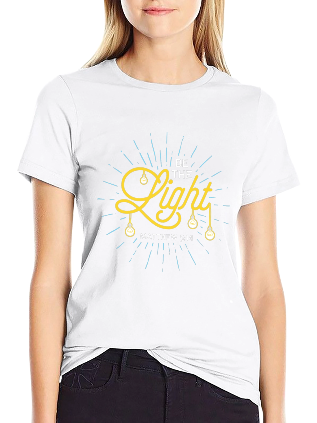 Be The Light - Matthew 5:14 - Christian T-Shirt