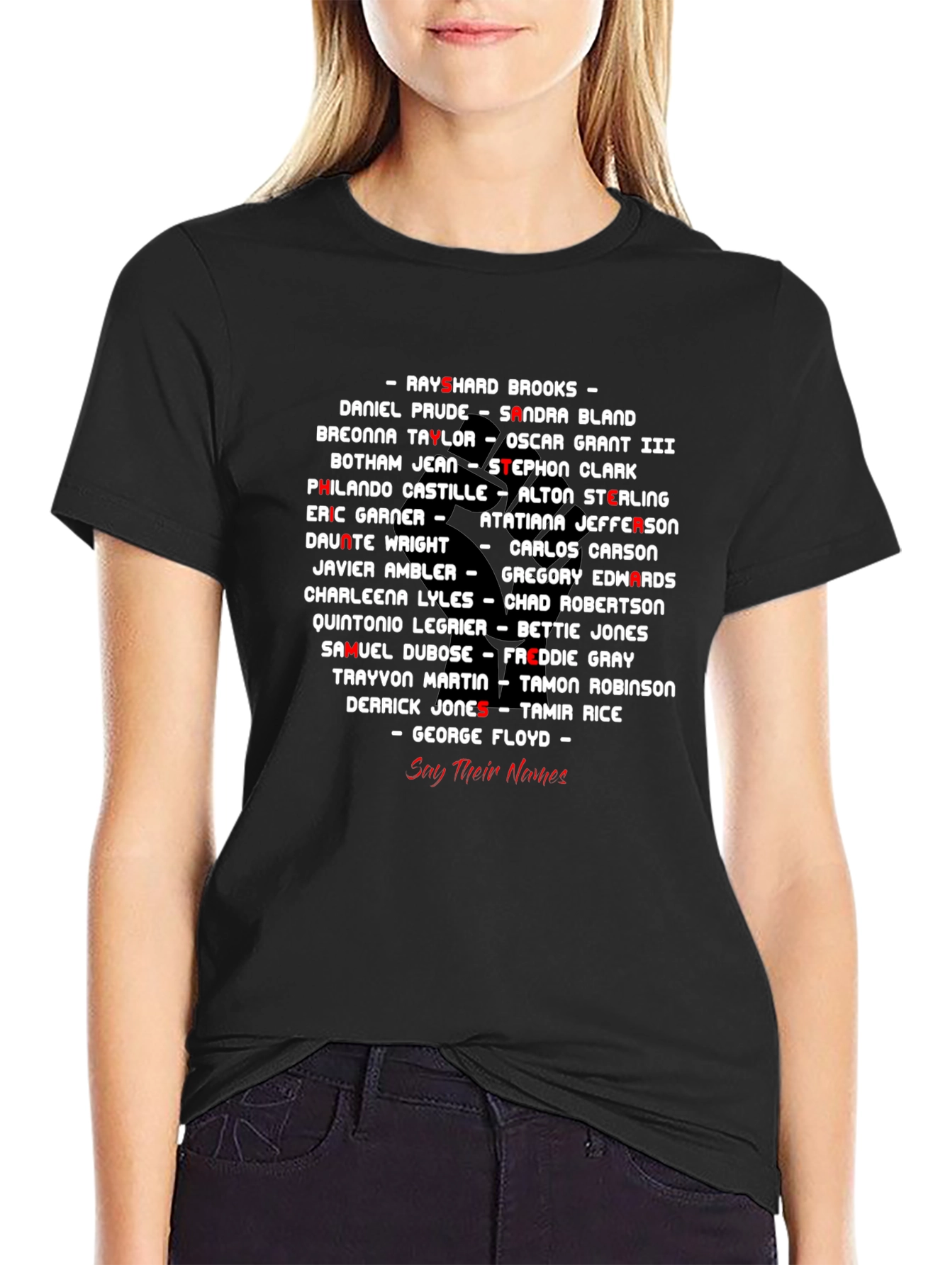 Black Lives Matter Say Their Names T-Shirt