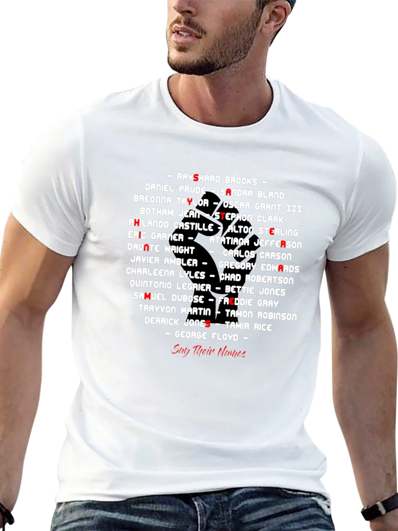 Black Lives Matter Say Their Names T-Shirt