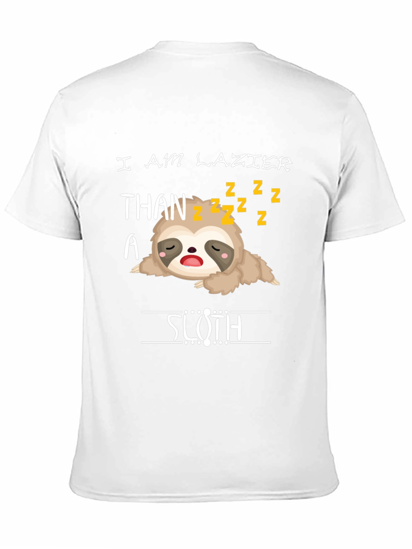 Lazy Sloth Graphic T-Shirt
