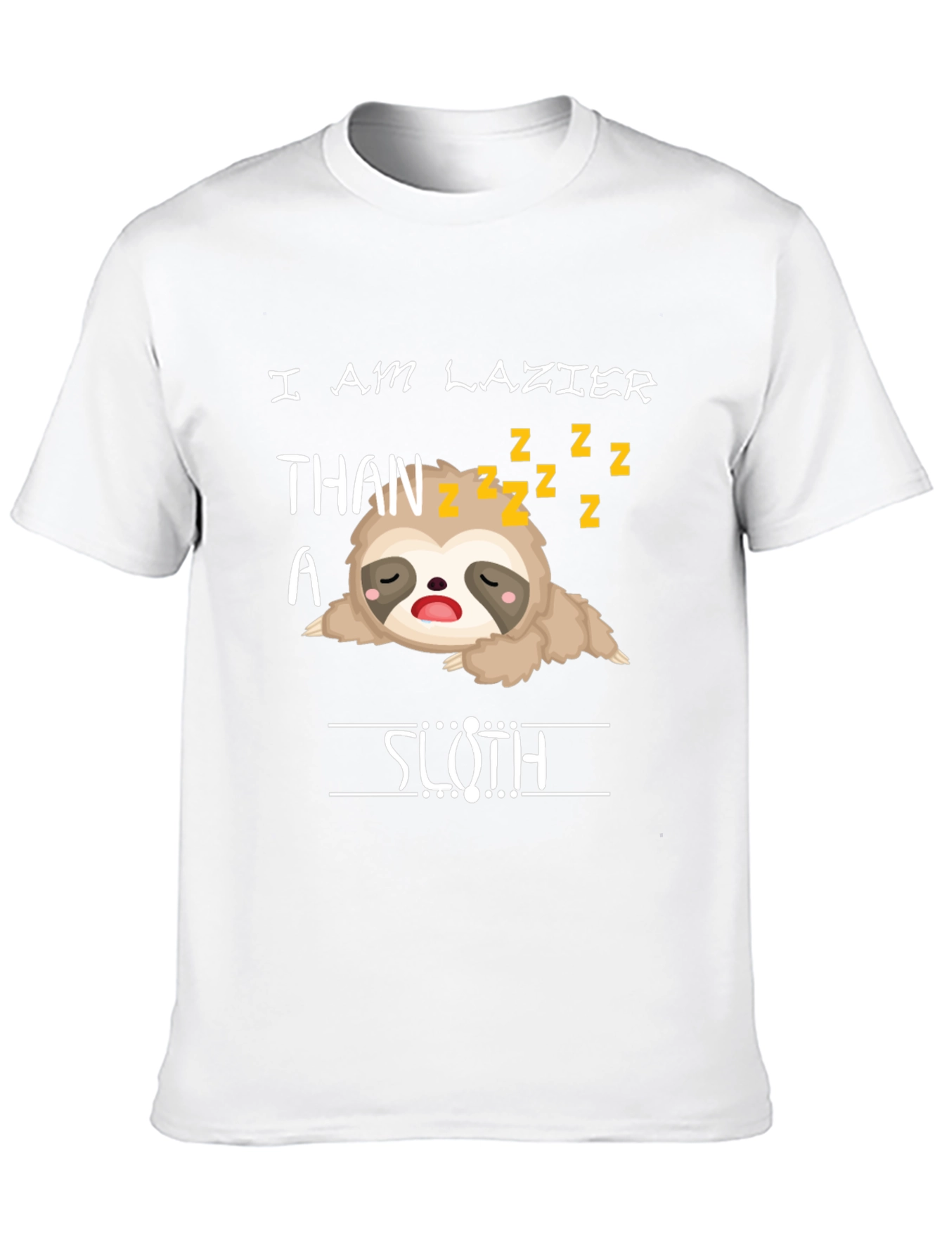 Lazy Sloth Graphic T-Shirt