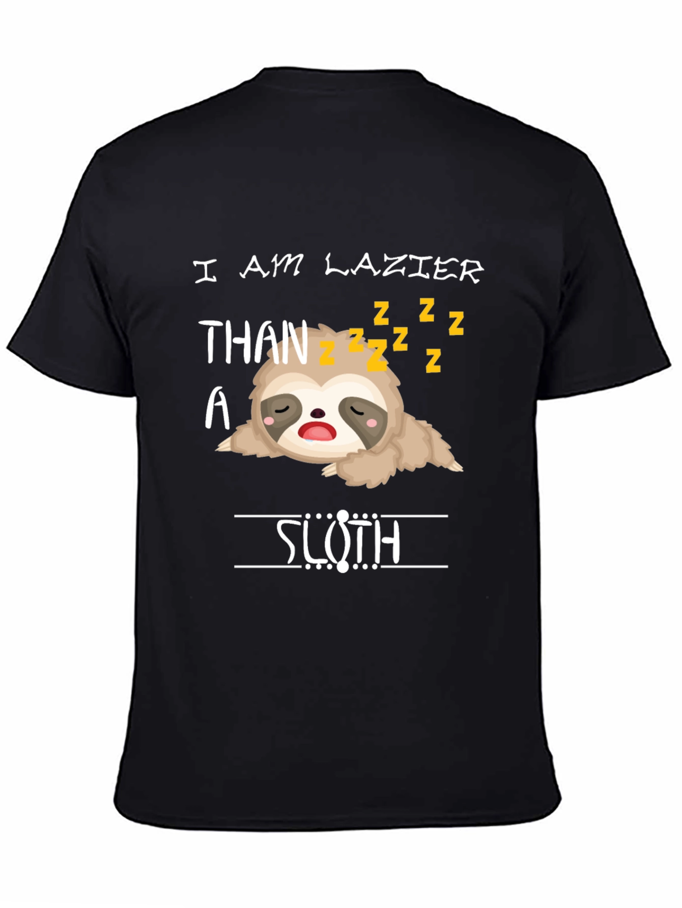 Lazy Sloth Graphic T-Shirt