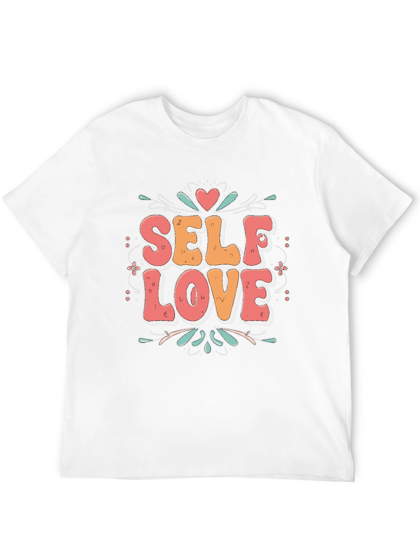 Self Love Graphic Tee - Black Cotton Shirt