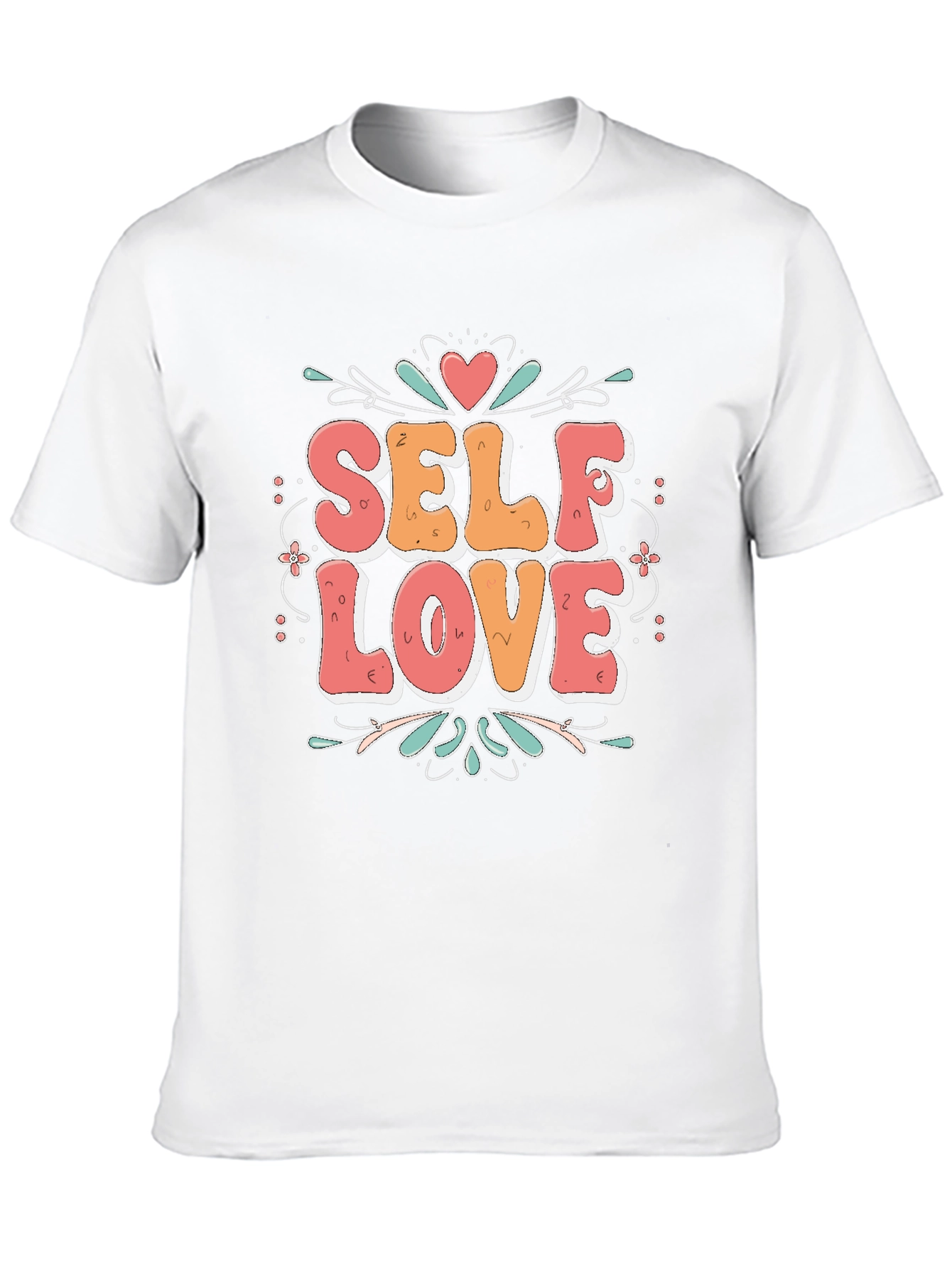 Self Love Graphic Tee - Black Cotton Shirt