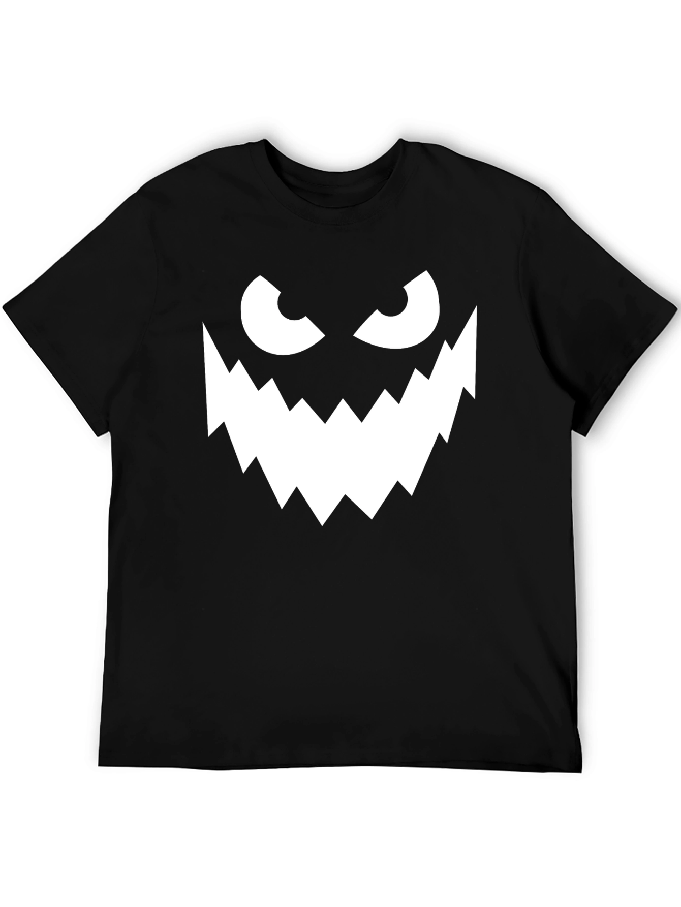Spooky Monster Face Graphic Tee - Halloween Shirt