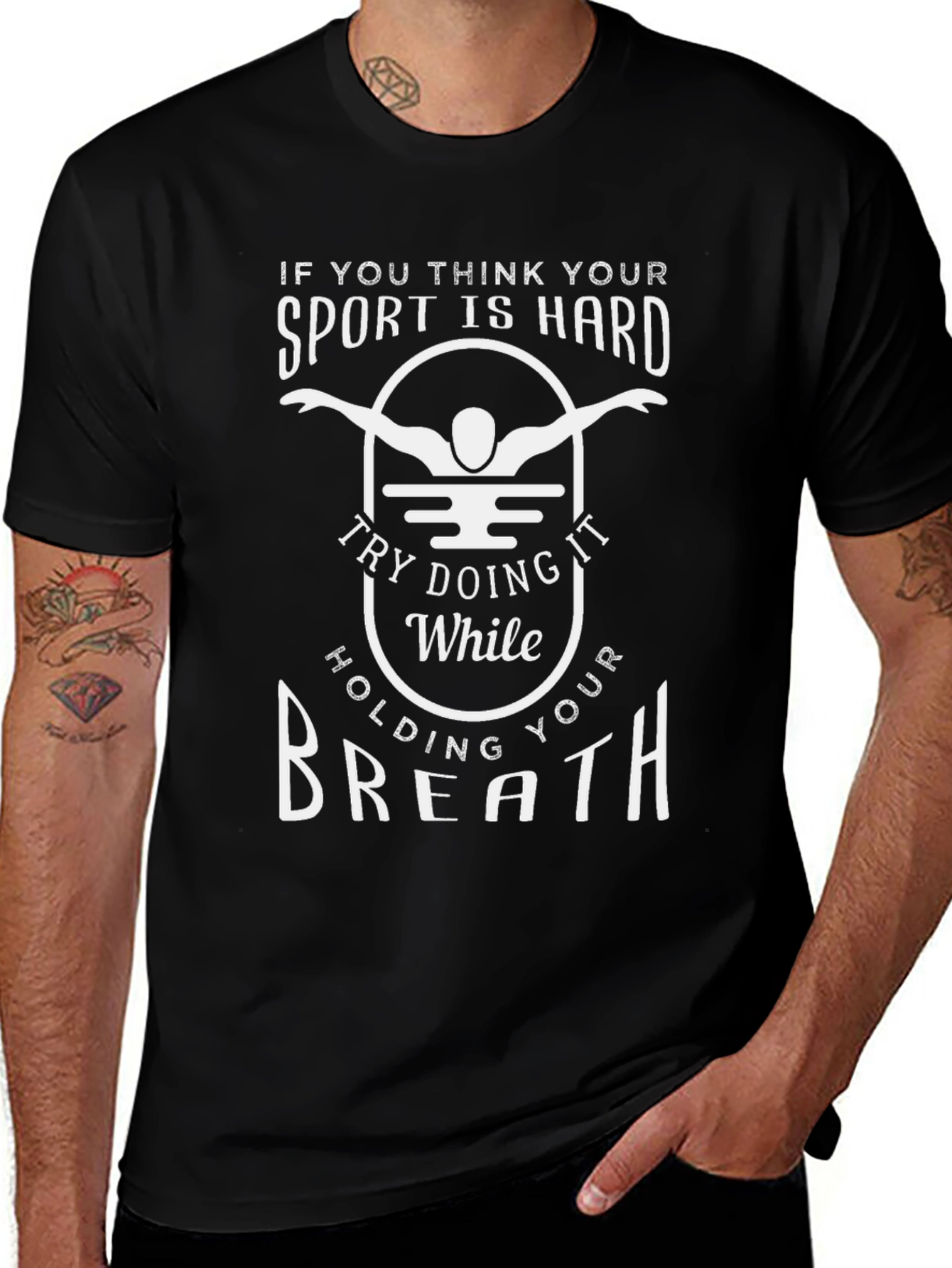 Funny Swimming T-Shirt - Hold Your Breath