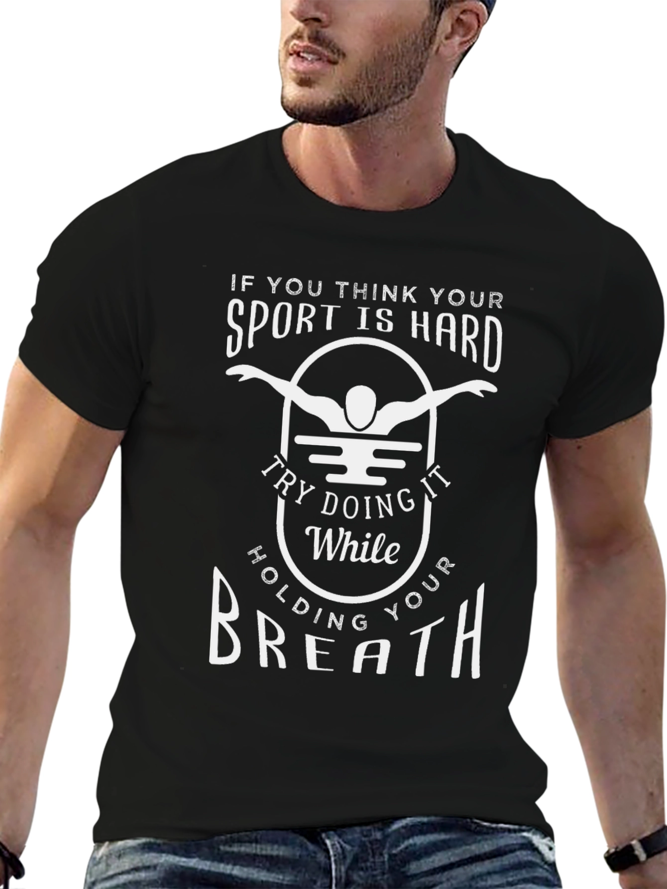 Funny Swimming T-Shirt - Hold Your Breath