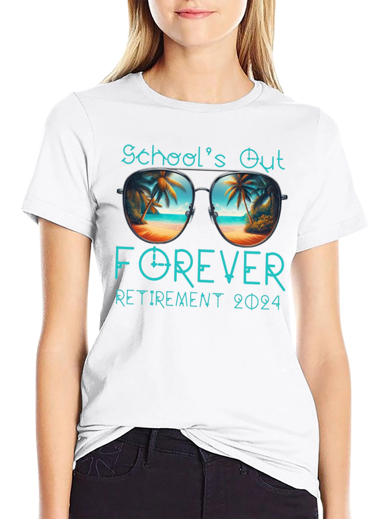 Schools Out Forever Retirement 2024 T-Shirt