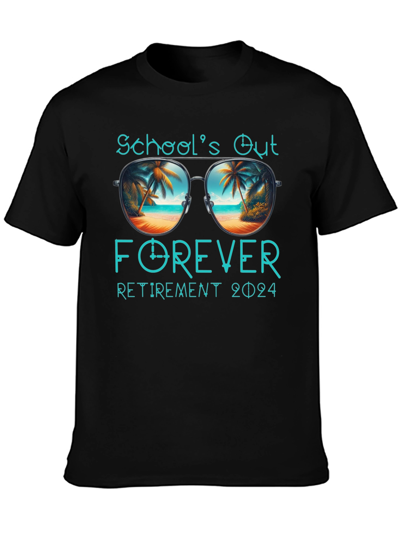 Schools Out Forever Retirement 2024 T-Shirt