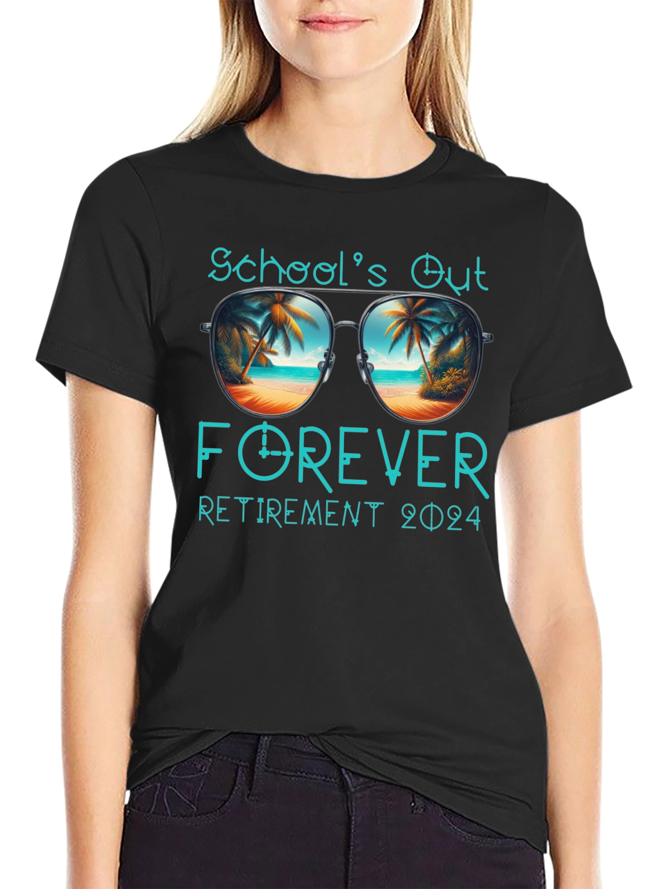 Schools Out Forever Retirement 2024 T-Shirt