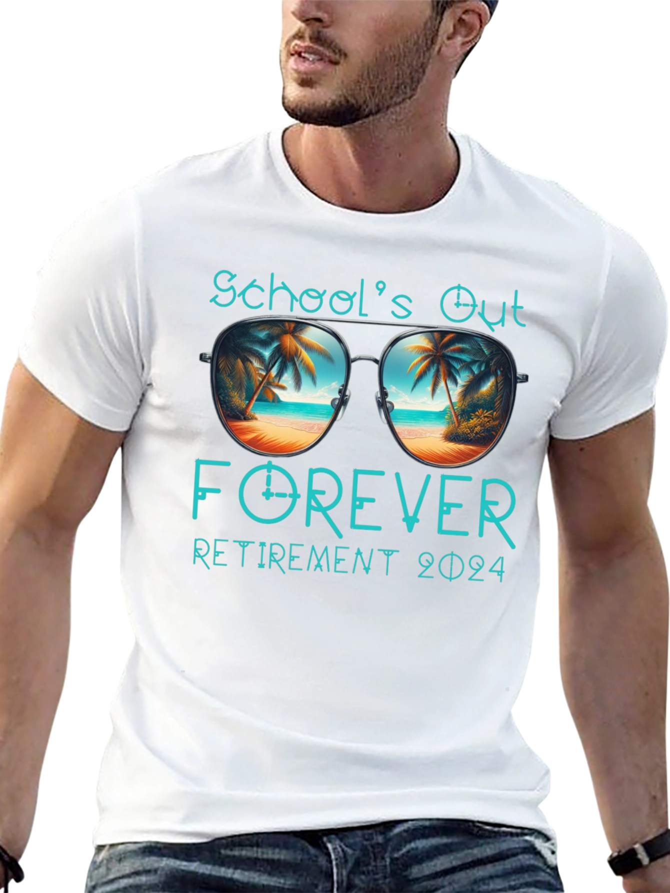 Schools Out Forever Retirement 2024 T-Shirt