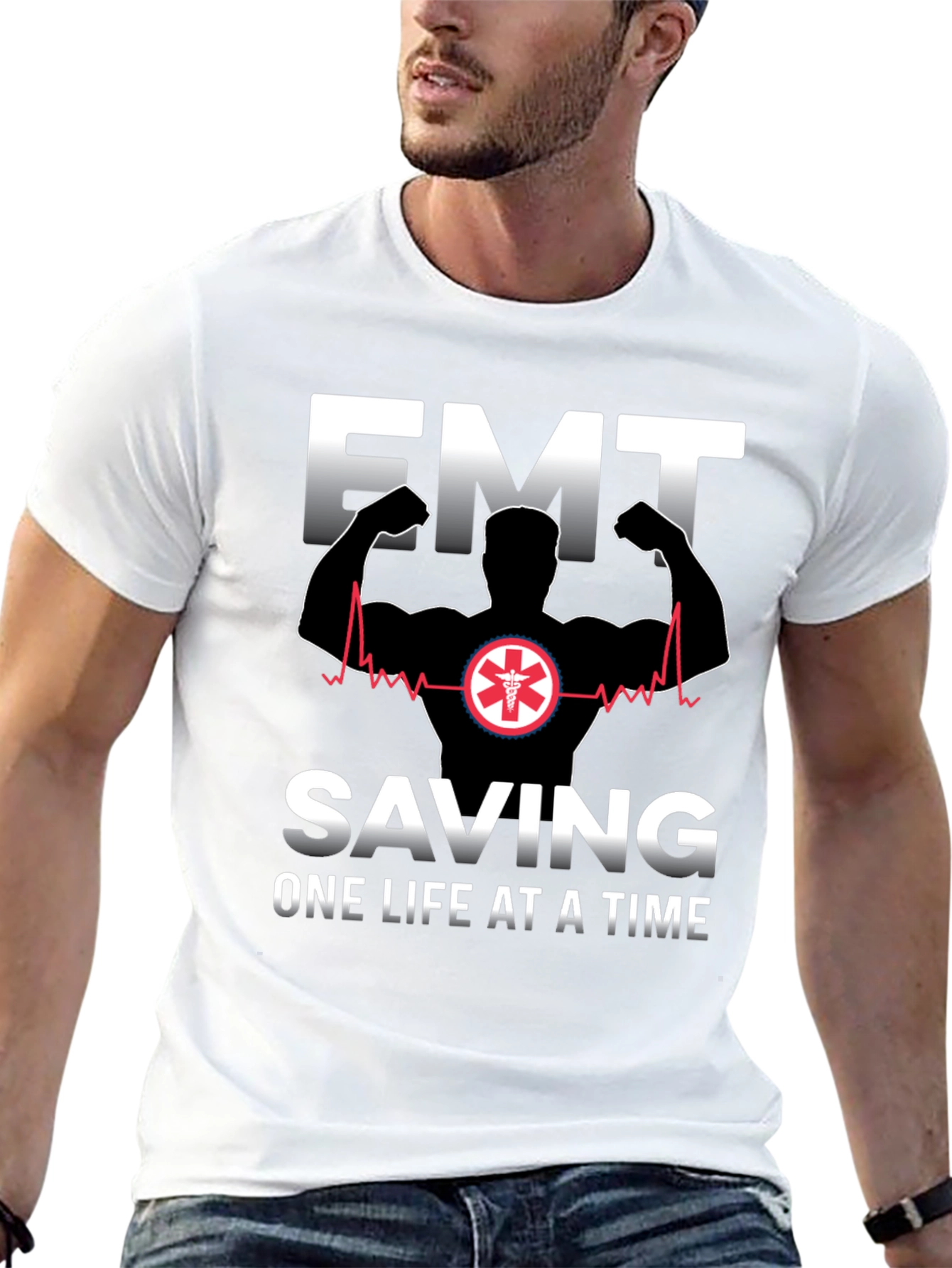 EMT Saving One Life at a Time T-Shirt