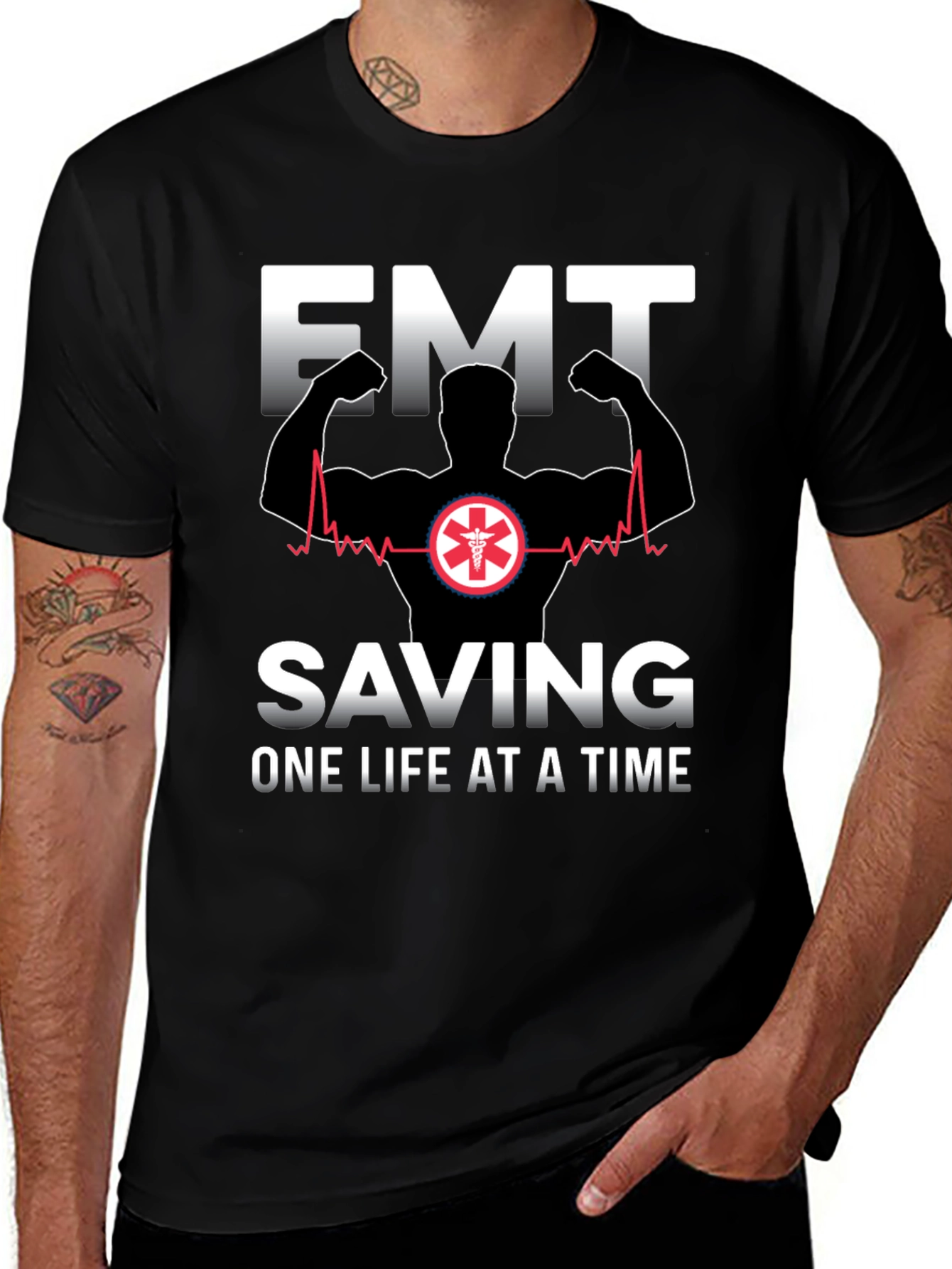 EMT Saving One Life at a Time T-Shirt
