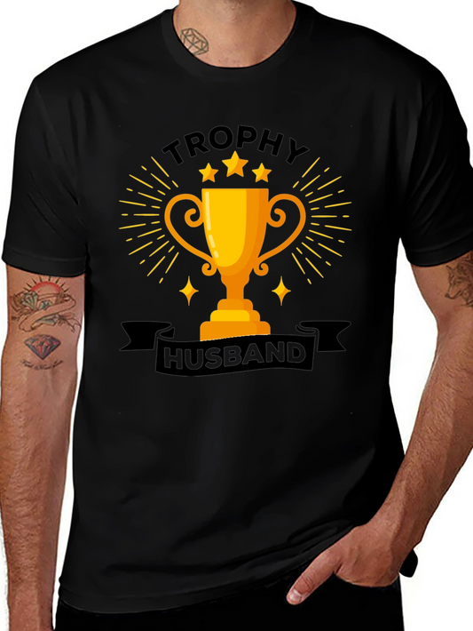 Trophy Husband Graphic Tee - Fun Husband Gift